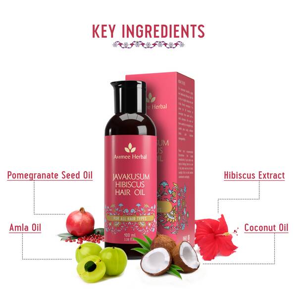 Avimee herbal Javakusum Hibiscus Hair Oil