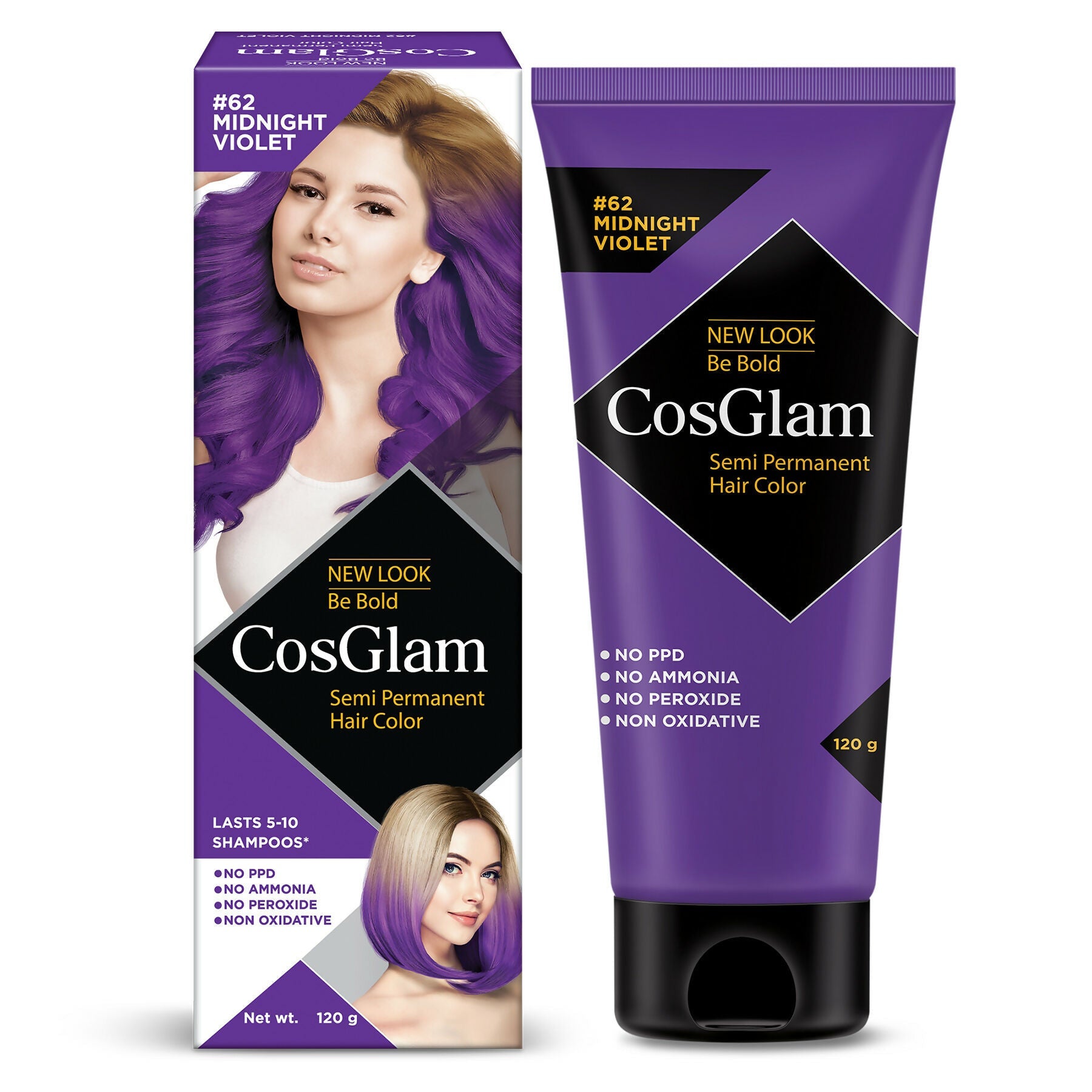 Cosglam Semi Permanent Hair Color for Women & Men (