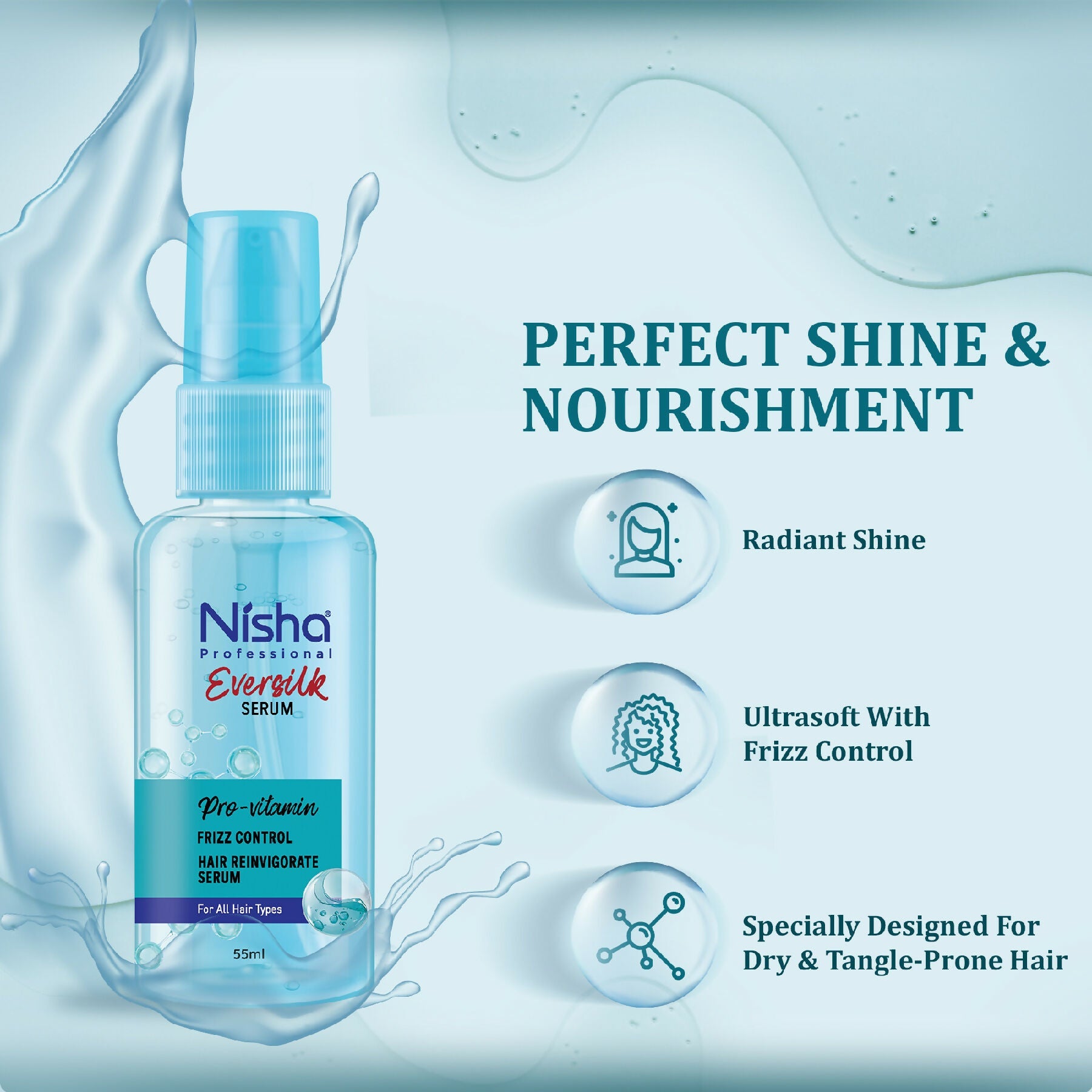 Nisha Hair Serum Eversilk Pro-Vitamin Serum