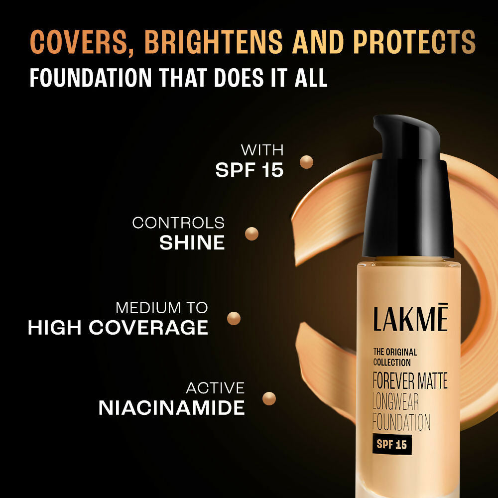Lakme Forever Matte Longwear Foundation - Warm Creme