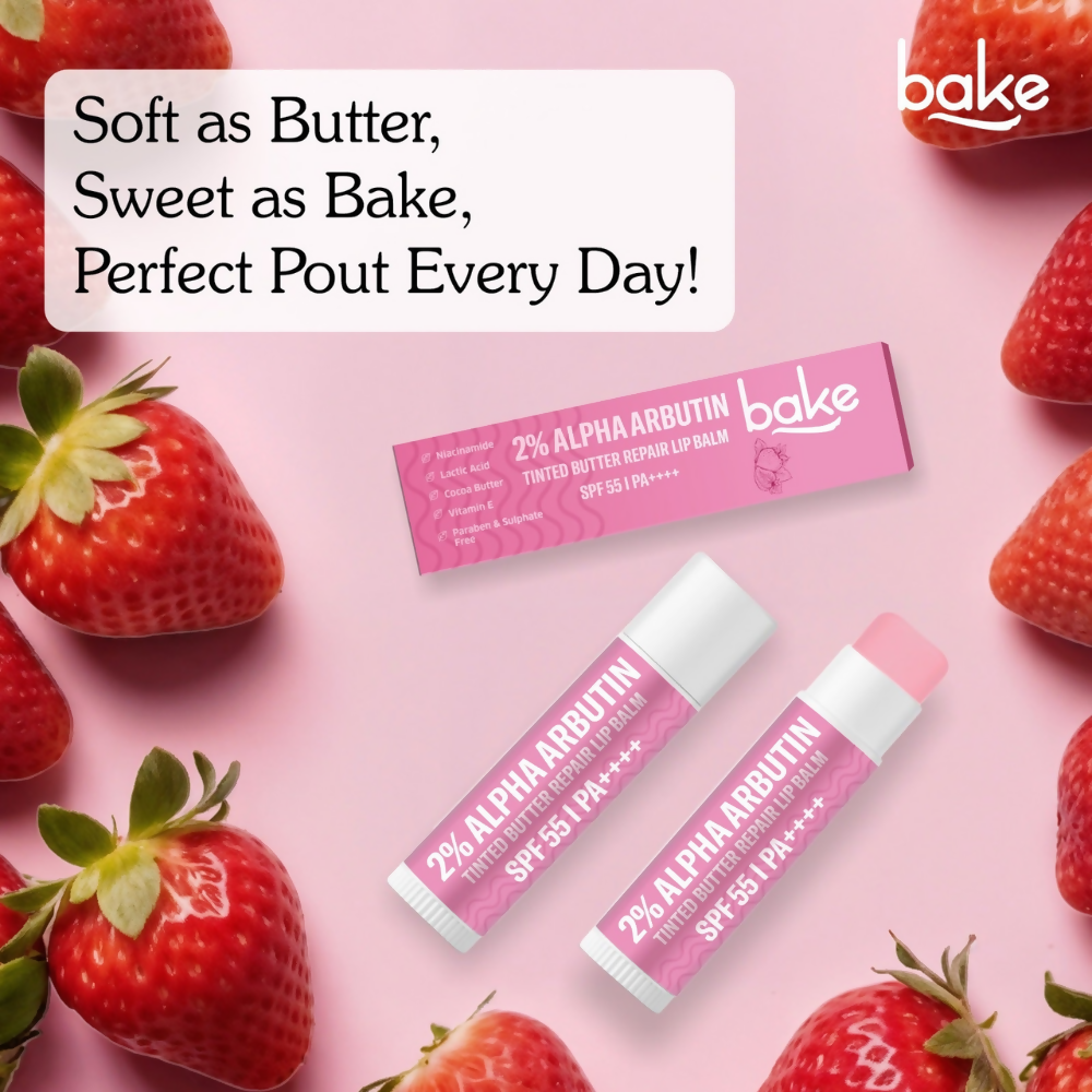Bake 2% Alpha Arbutin Tinted Butter Brightening Lip Balm SPF 55 PA++++