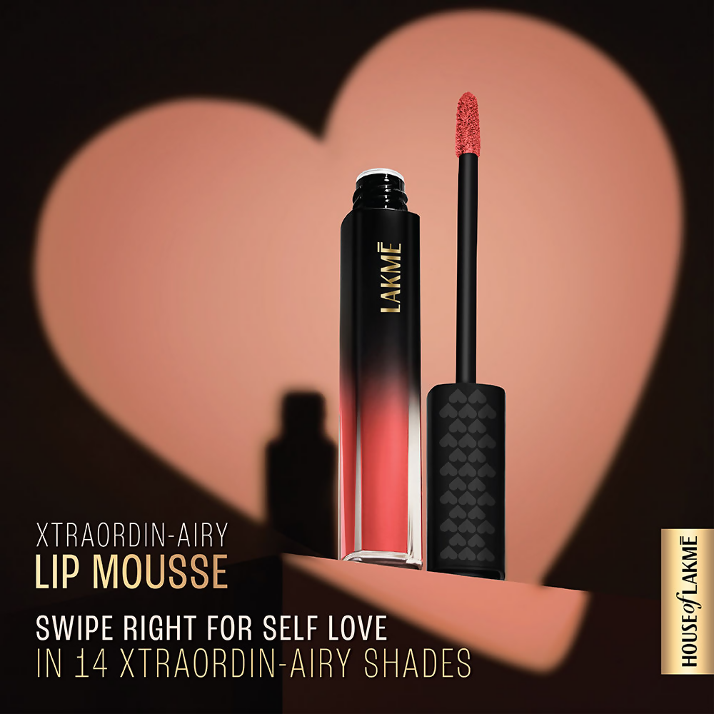 Lakme Xtraordin-Airy Velvet Matte Lip Mousse - Passion Pink