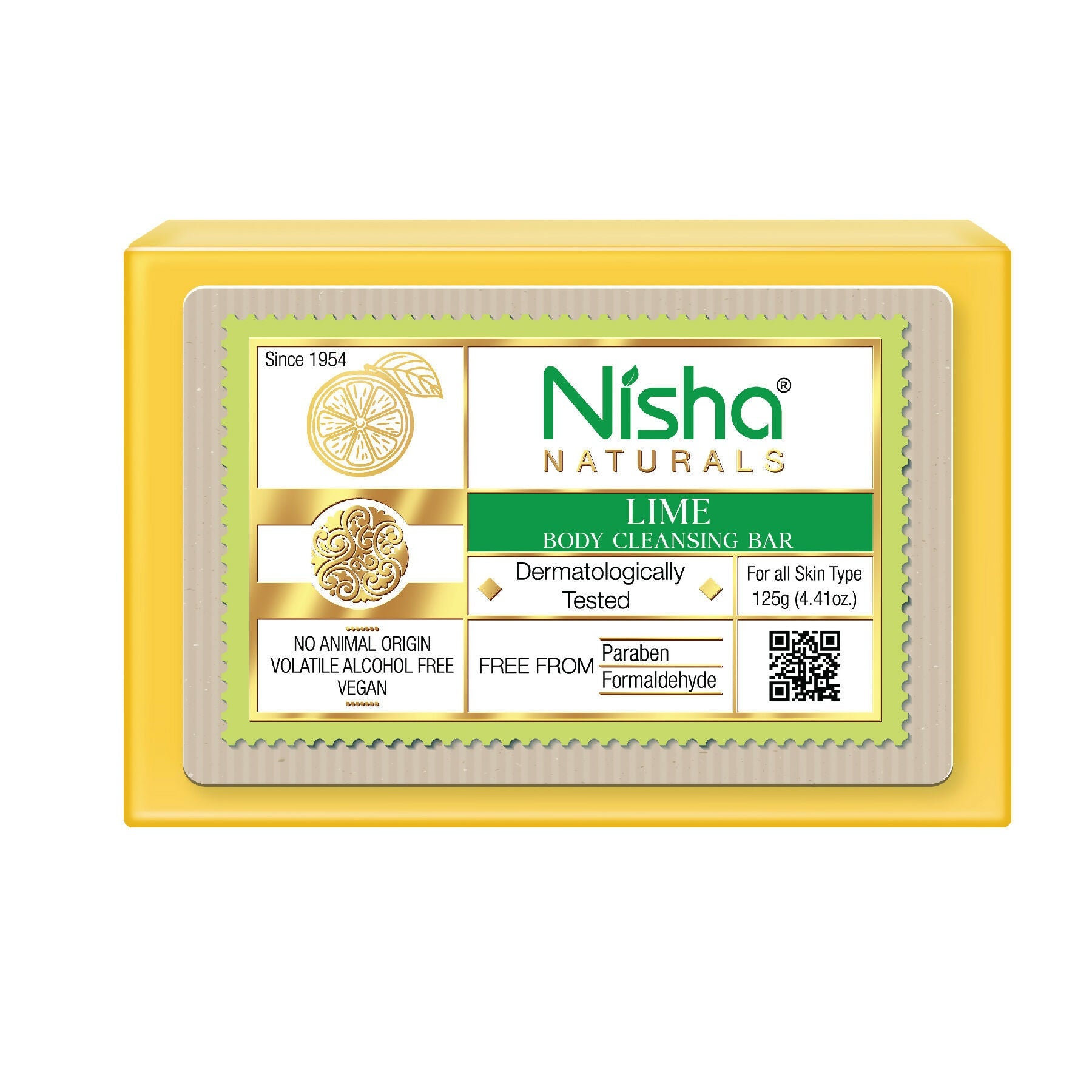 Nisha Lime Body Cleansing Soap Bar