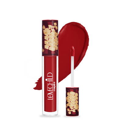 LoveChild By Masaba Gupta Take A DareTransfer-proof Blood Red Maroon Liquid Lipstick