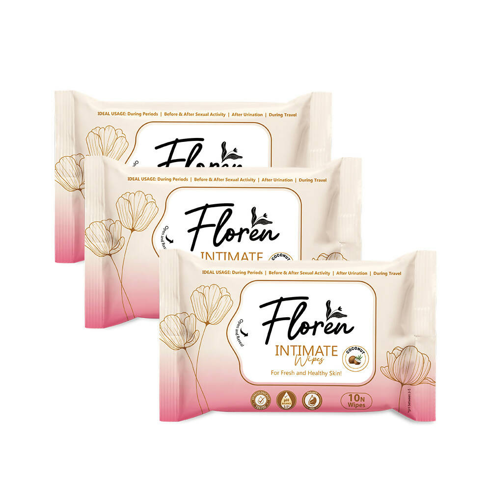 Floren Coconut Intimate Wipes