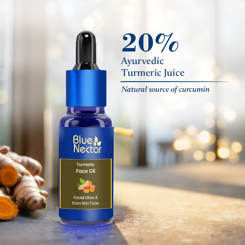 Blue Nectar Turmeric Face Oil For Facial Glow & Tan Removal