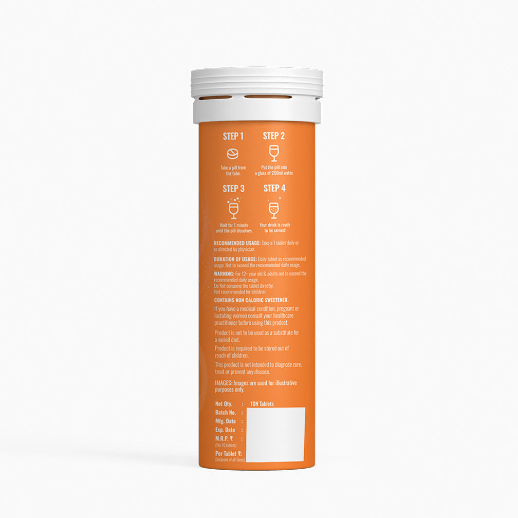 BOOSTIQ Pop & Spark Effervescent Tablets - Zesty Orange