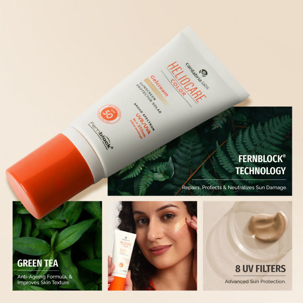 Heliocare Color Gel Cream Tinted Sunscreen SPF 50 Uva & Uvb Protection