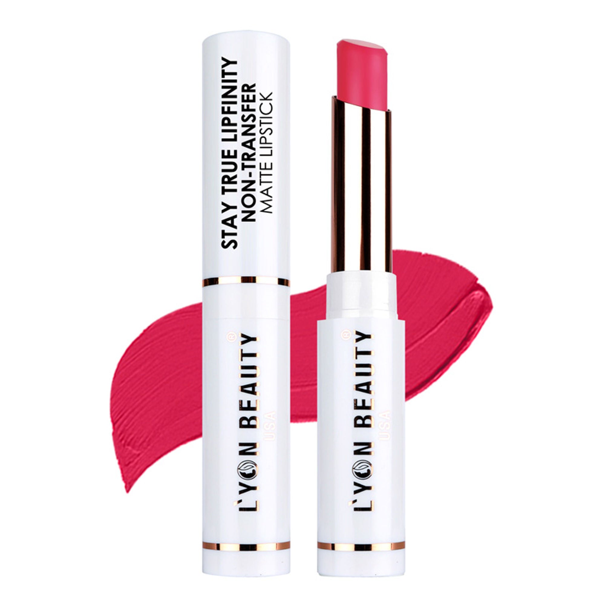 Lyon Beauty Stay True Lipfinity Non Transfer Matte Lipstick - Magenta 03
