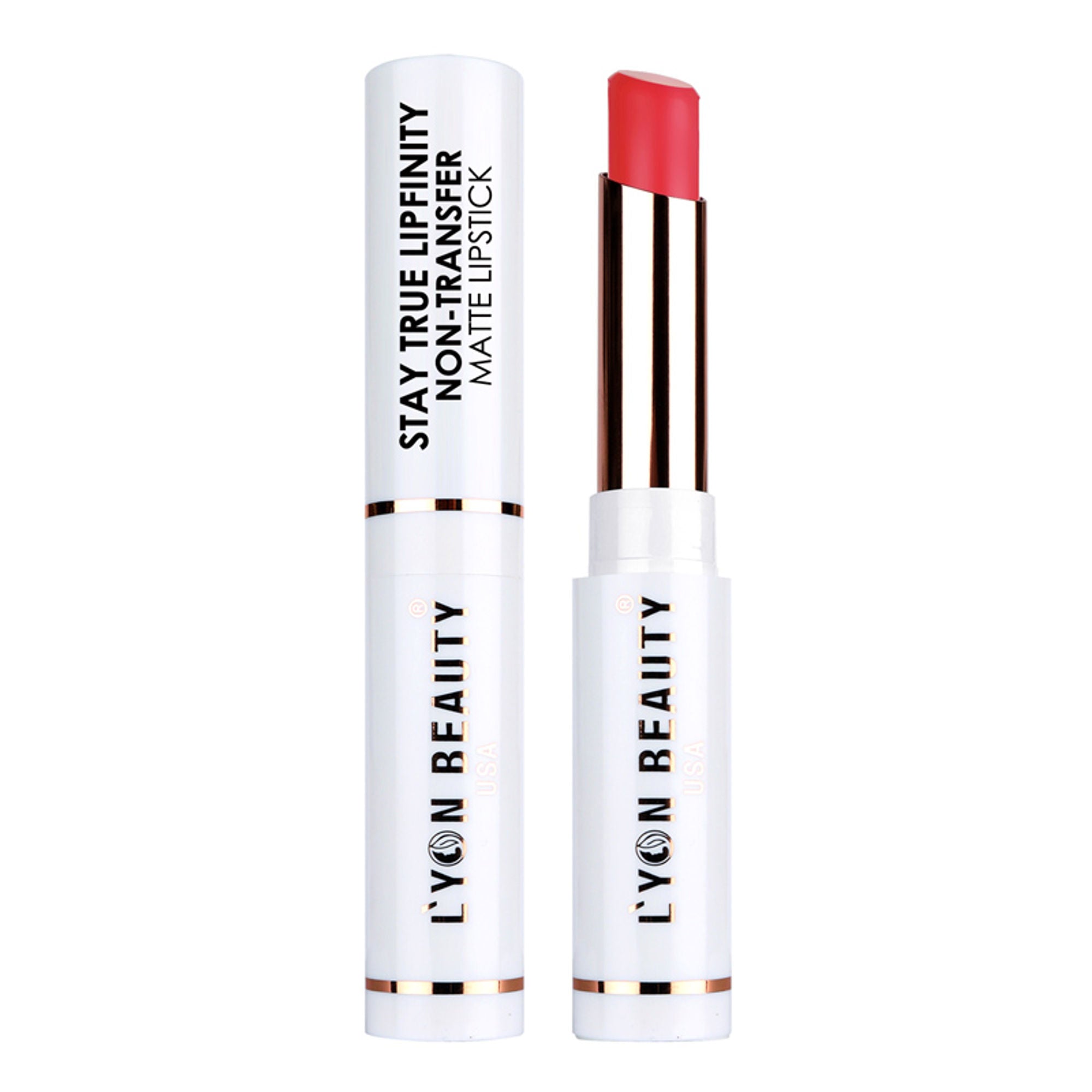 Lyon Beauty Stay True Lipfinity Non Transfer Matte Lipstick - Fuschia Peach 04