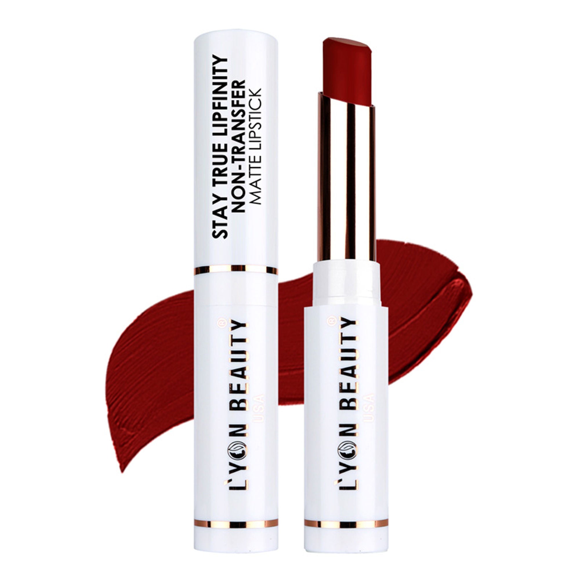 Lyon Beauty Stay True Lipfinity Non Transfer Matte Lipstick - Red Russian 09