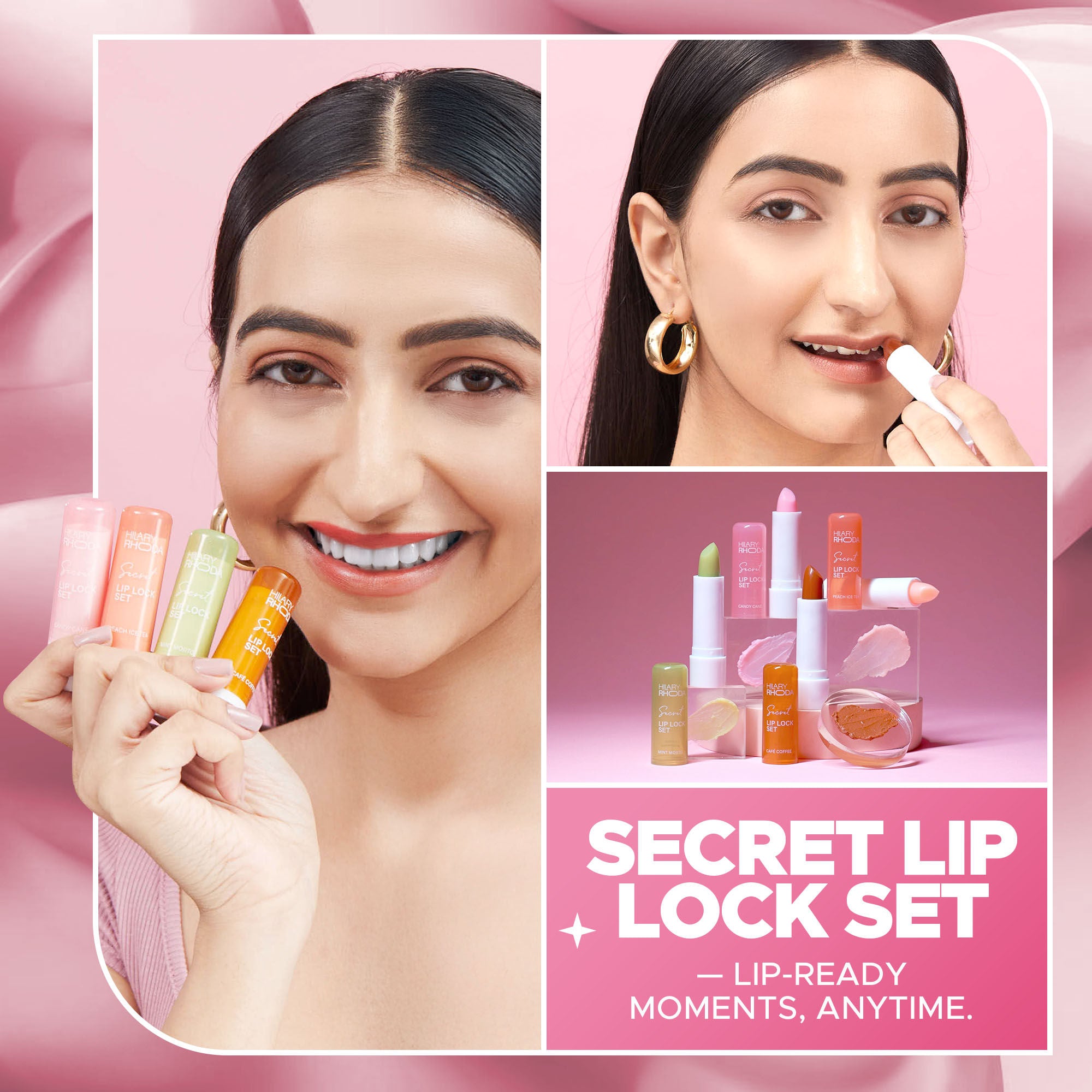 Hilary Rhoda Secret Lip Lock Set - Set Of 4