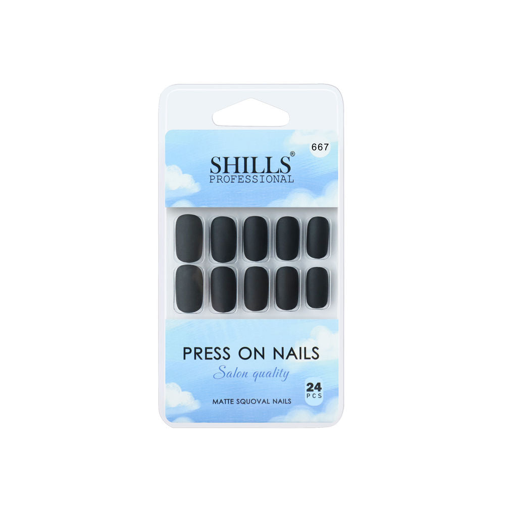 Shills Professional Reusable Press On Nails Square - SPN667