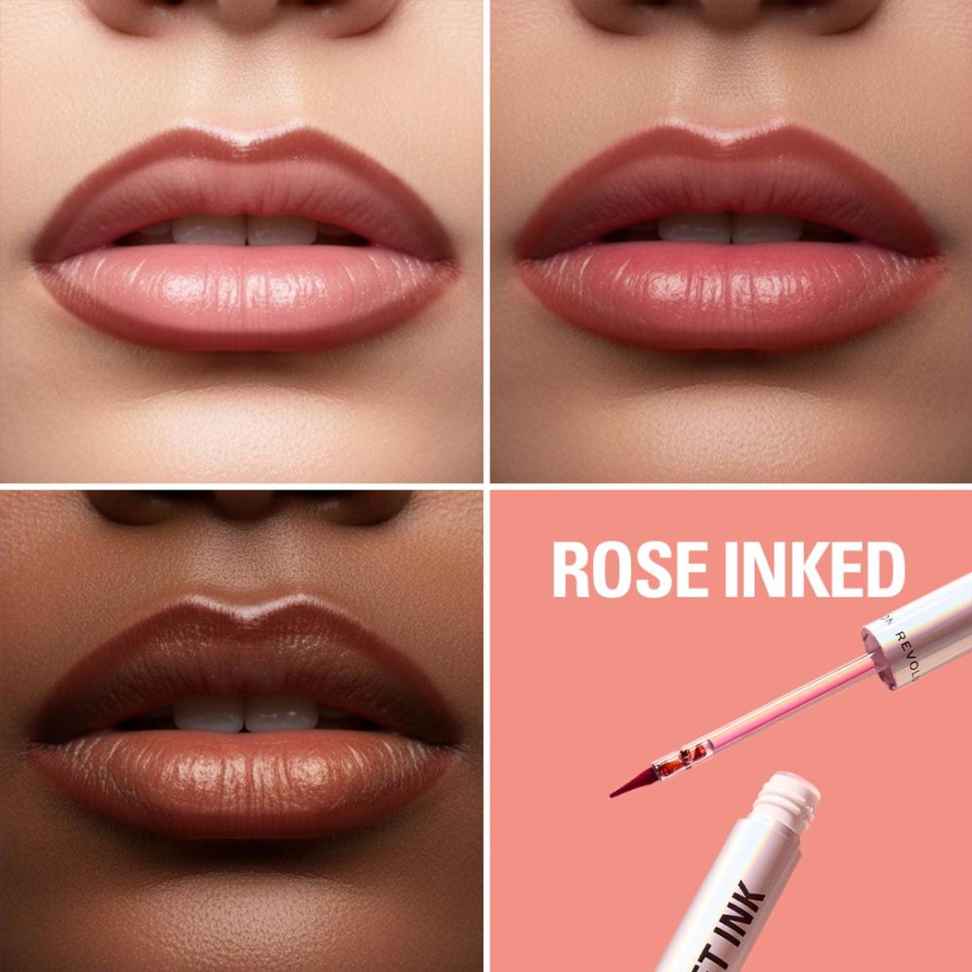 Makeup Revolution Lip Shift Ink Peel Off Lipliner Stain - Rose Inked