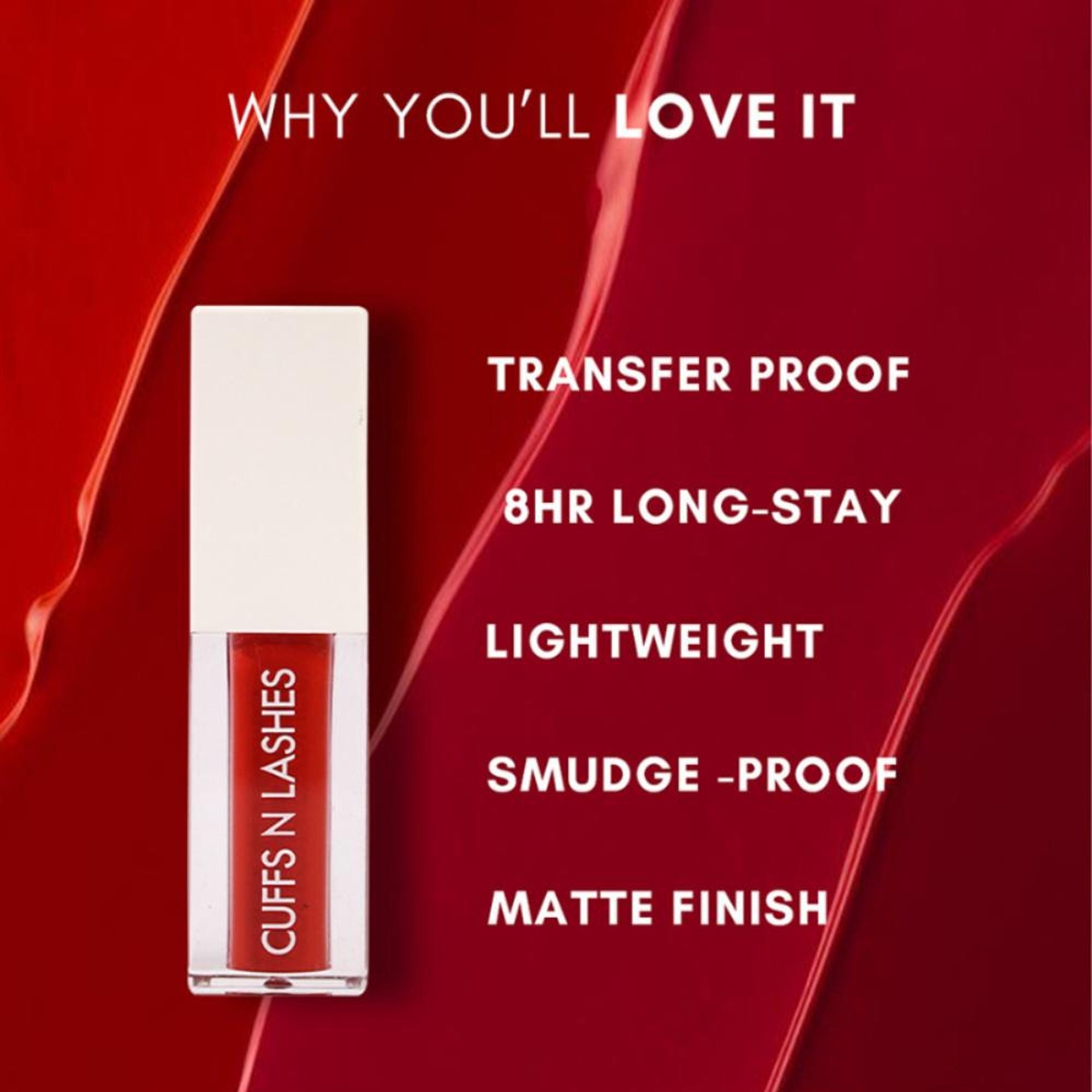 CUFFS N LASHES Matte Liquid Lipstick - 20 July
