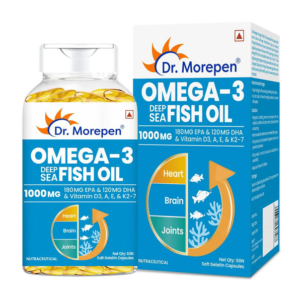 Dr. Morepen Omega 3 Deep Sea Fish Oil Softgels -60 softgels