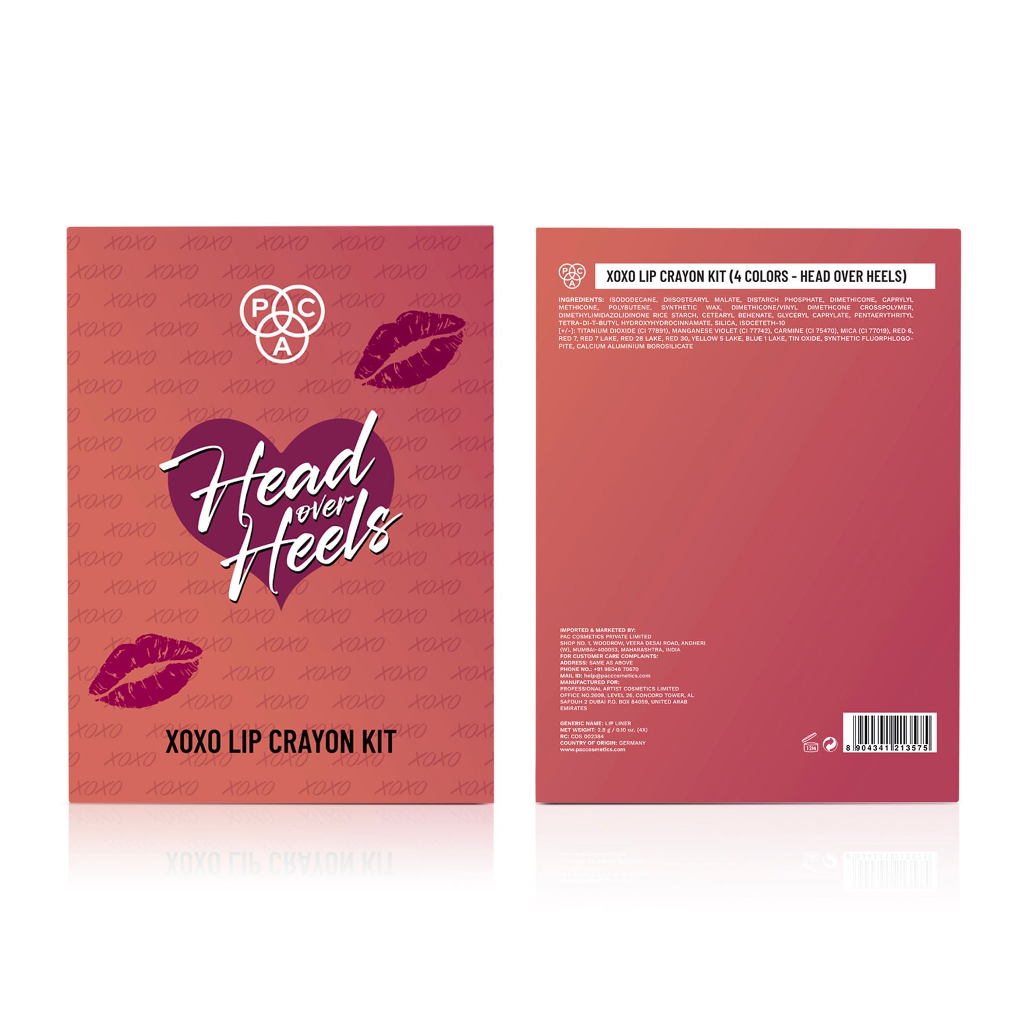 PAC Studio Xoxo Lip Crayon Kit - Head Over Heels