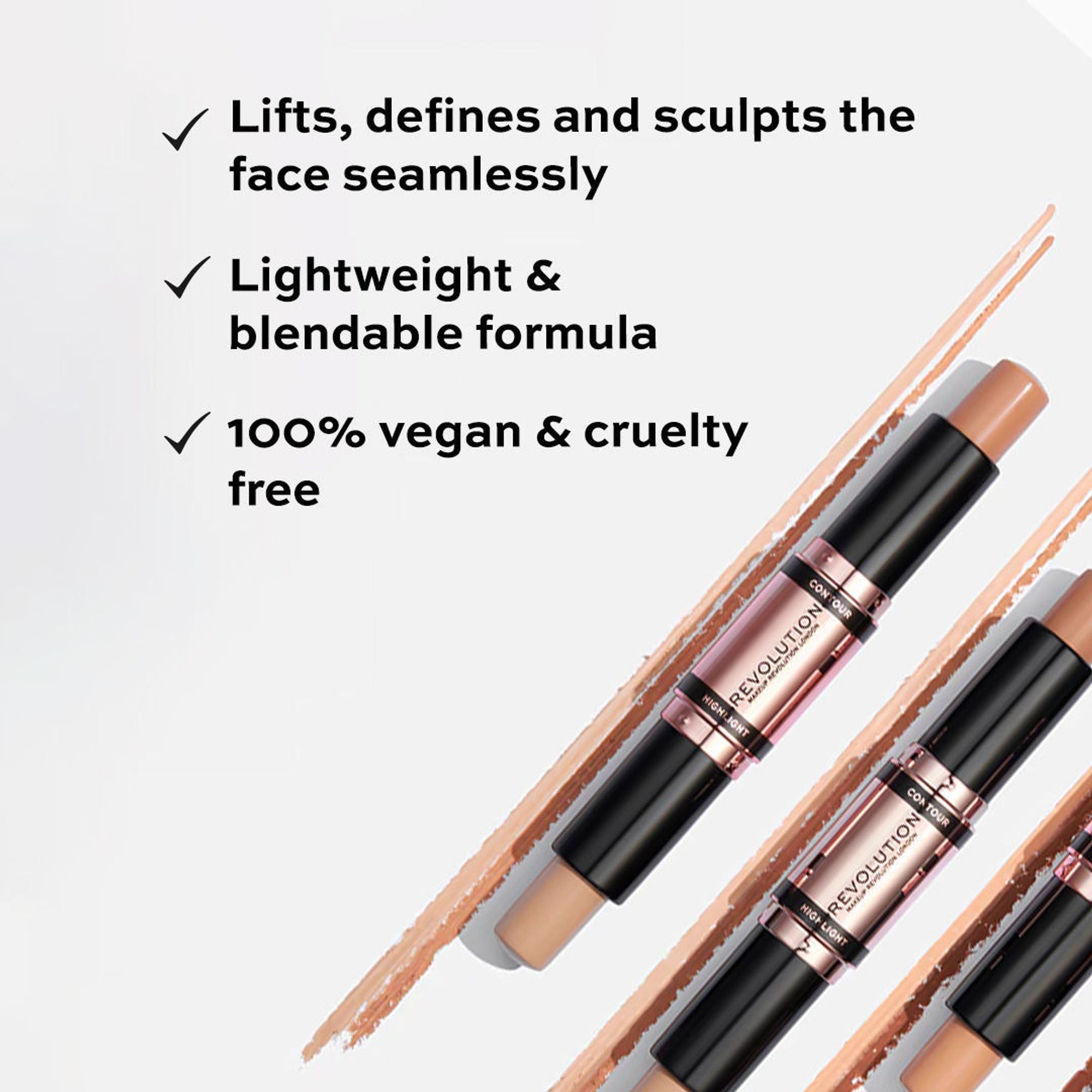 Makeup Revolution Fast Base Contour Stick - Dark