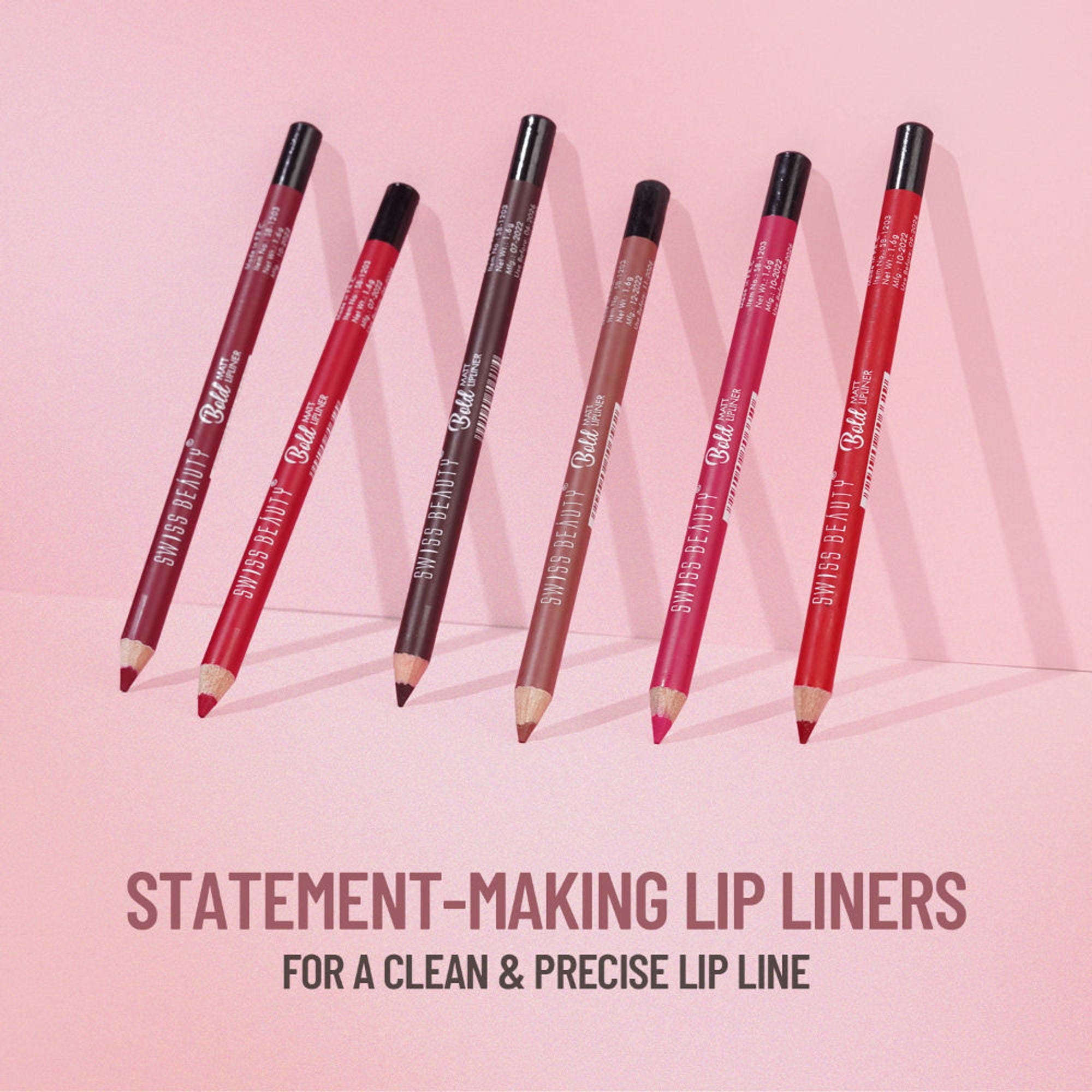 Swiss Beauty Bold Matt Lip Liner Pencil, Long-lasting , Matte Finish , Non-Drying - 14 Bobby Brown