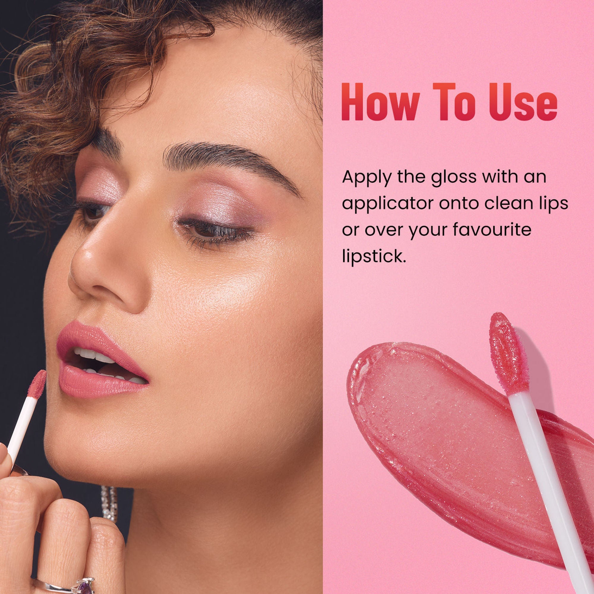 Swiss Beauty Shine & Plump Lipgloss - 4 Pretty Pink
