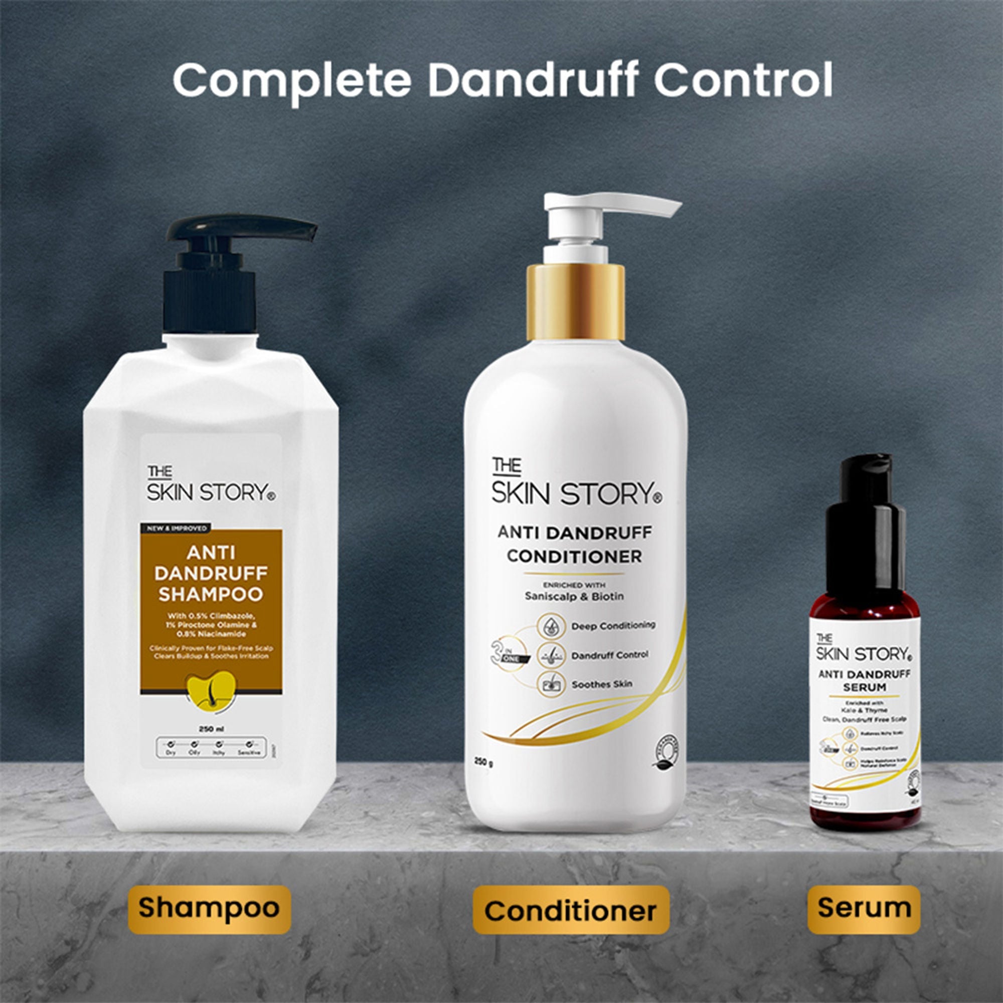 The Skin Story Anti Dandruff Deep Ceansing Shampoo Calms & Soothes Scalp With Saniscalp & Argan Oil