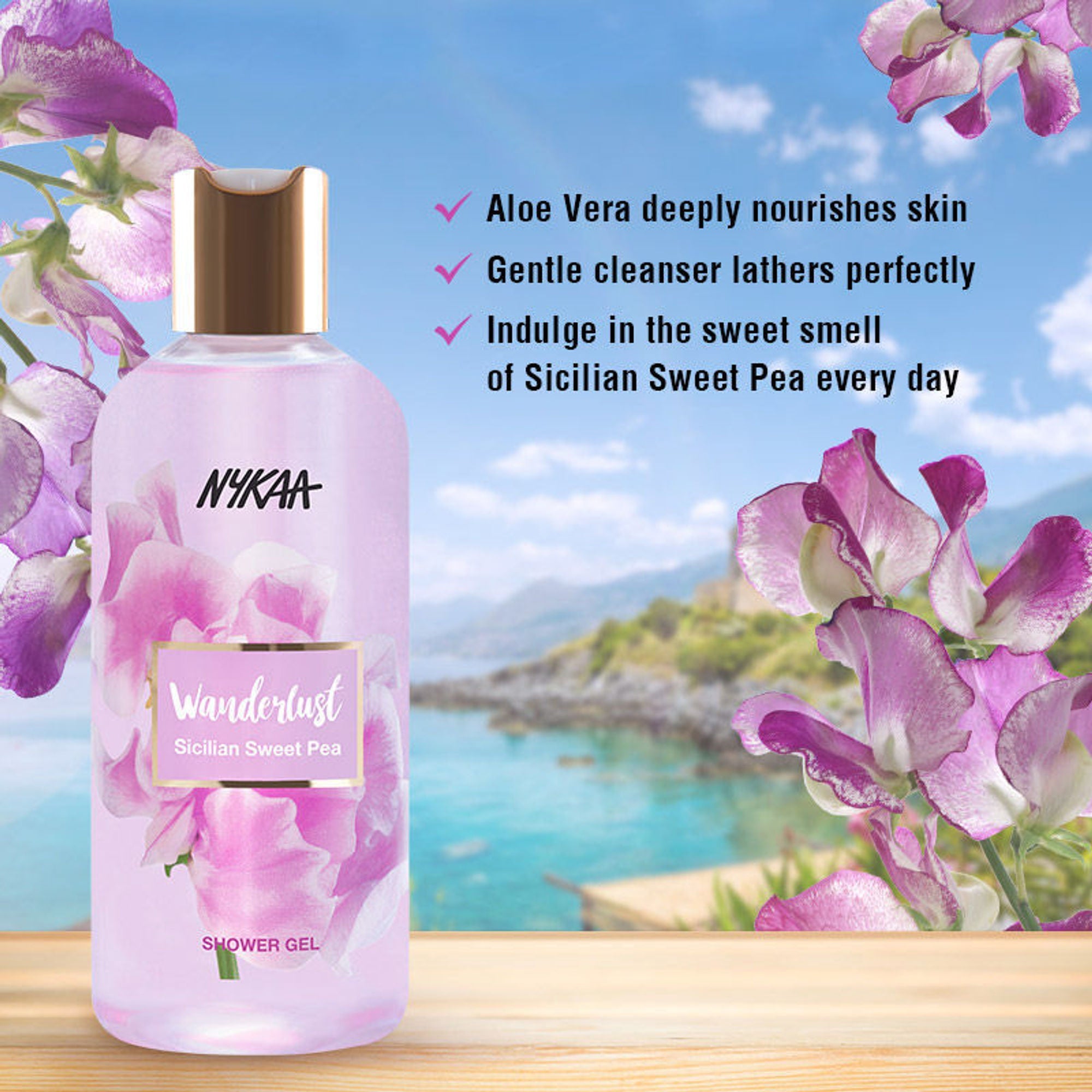 Wanderlust Shower Gels - Sicilian Sweet Pea