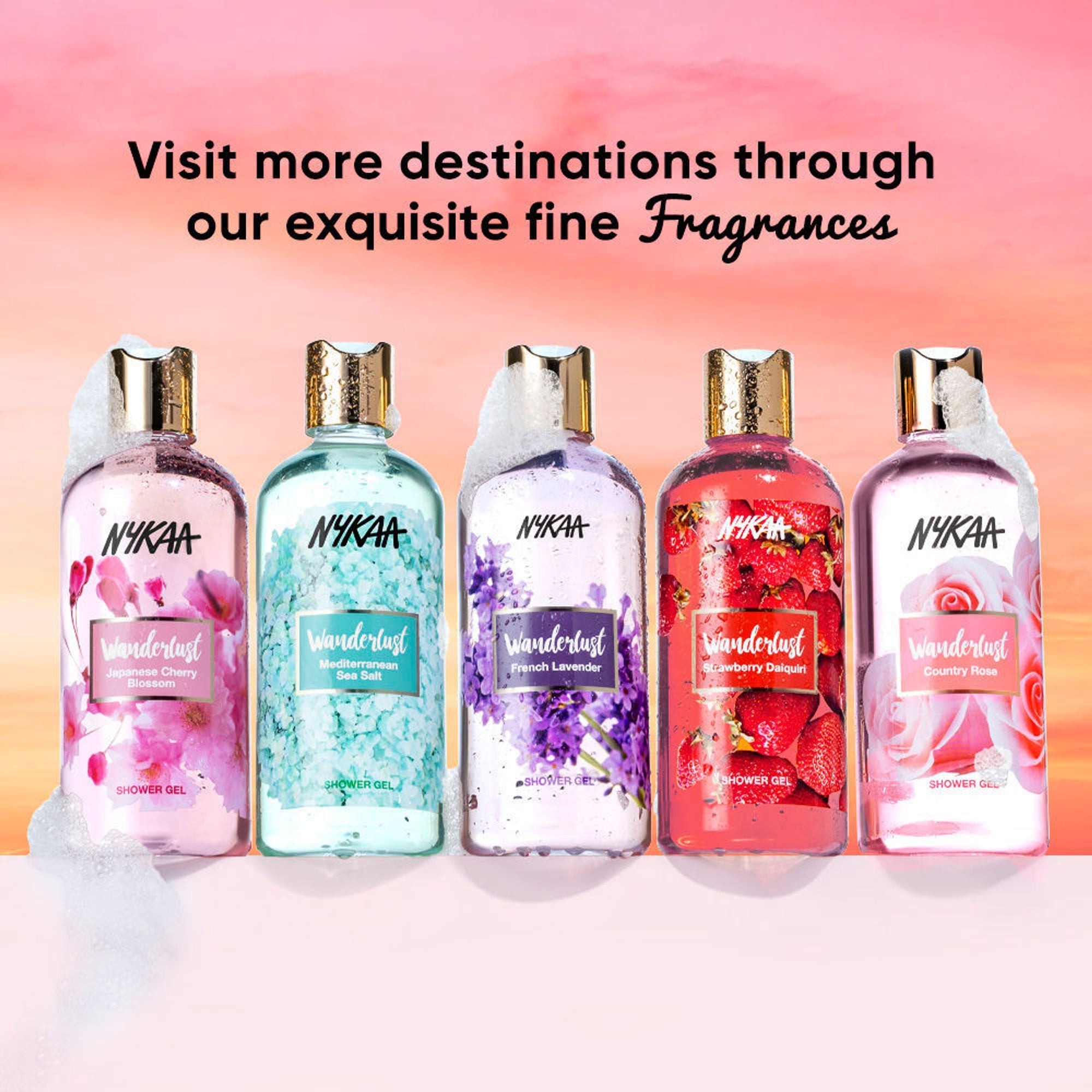 Wanderlust Shower Gels - Strawberry Daiquiri