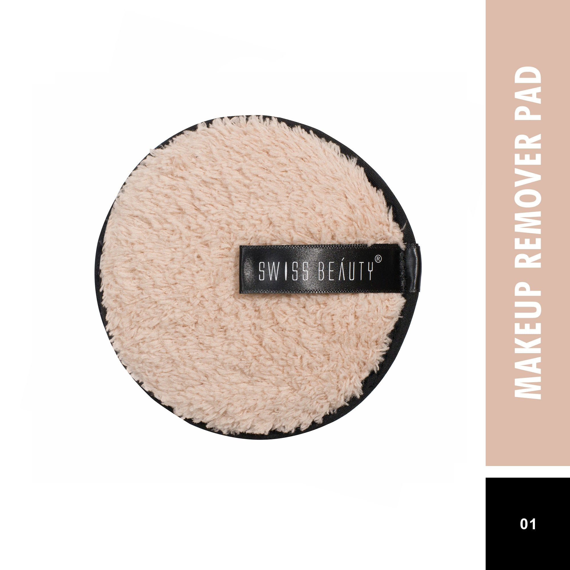 Swiss Beauty Soft & Gentle Cleansing Reusable Makeup Remover Pad - 8904409713191_cream