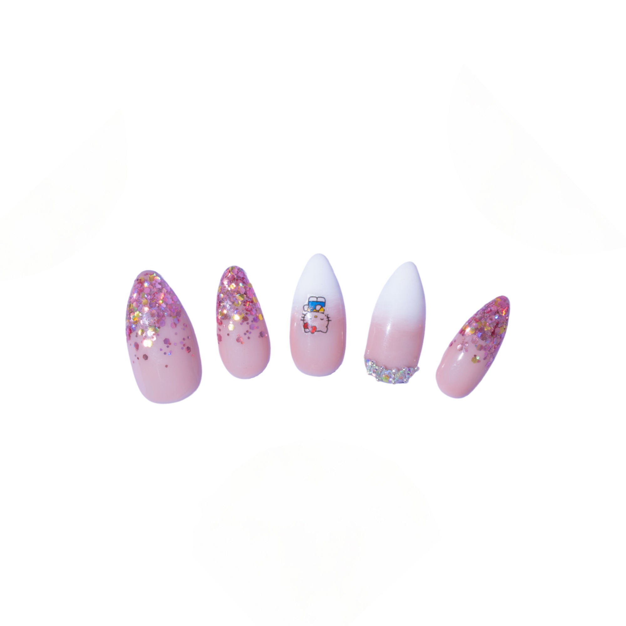 SOEZI Hello Princess Reusable Press On Nail - Ready To Wear Kit