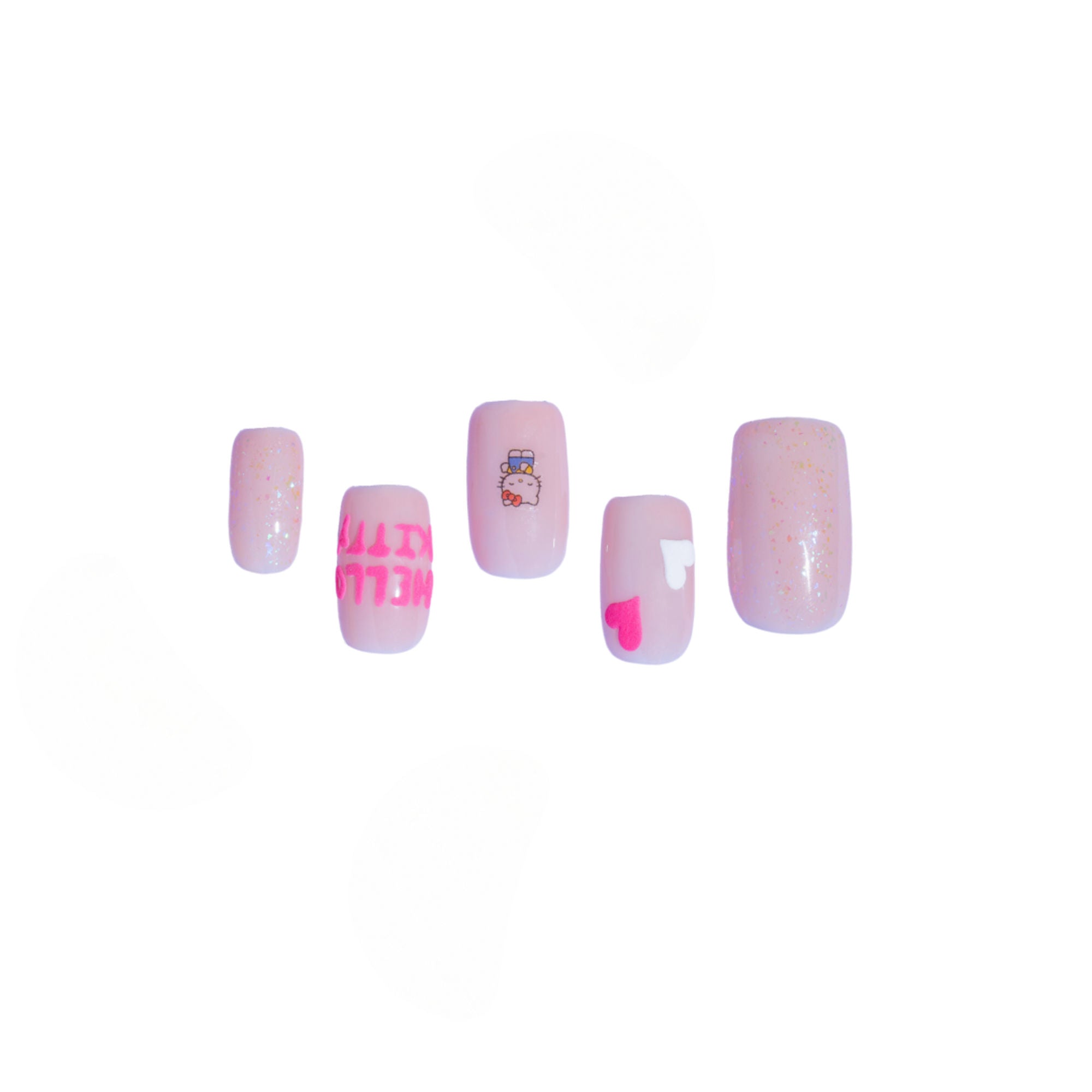 SOEZI I’M Feeling Pink Reusable Press On Nails - Application Kit