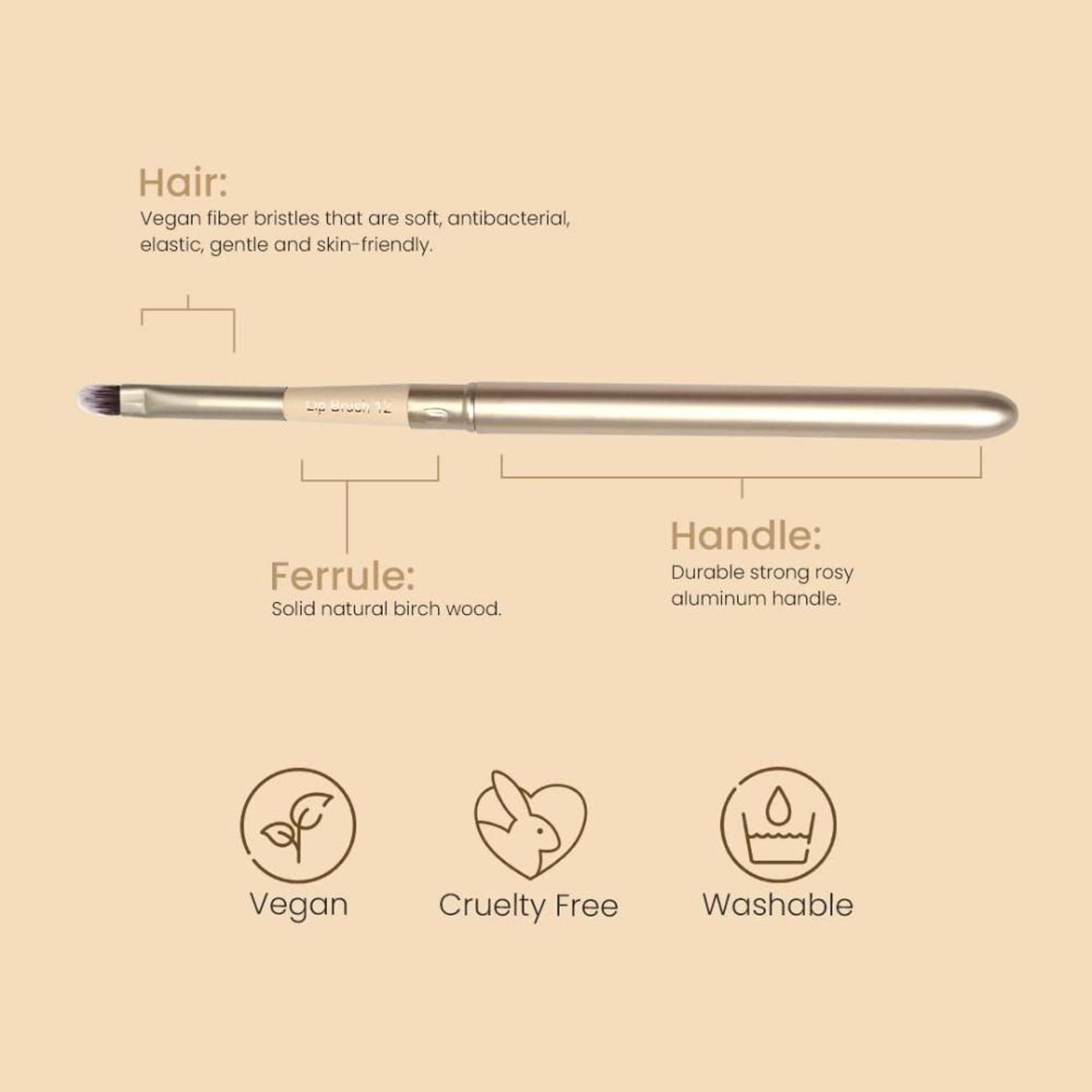 Milagro Beauty Lip Brush 12