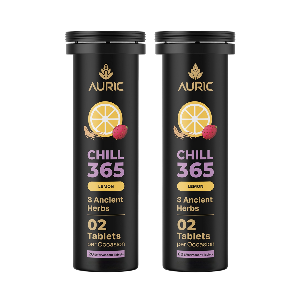 Auric Chill 365 Tablets | Lemon Flavour