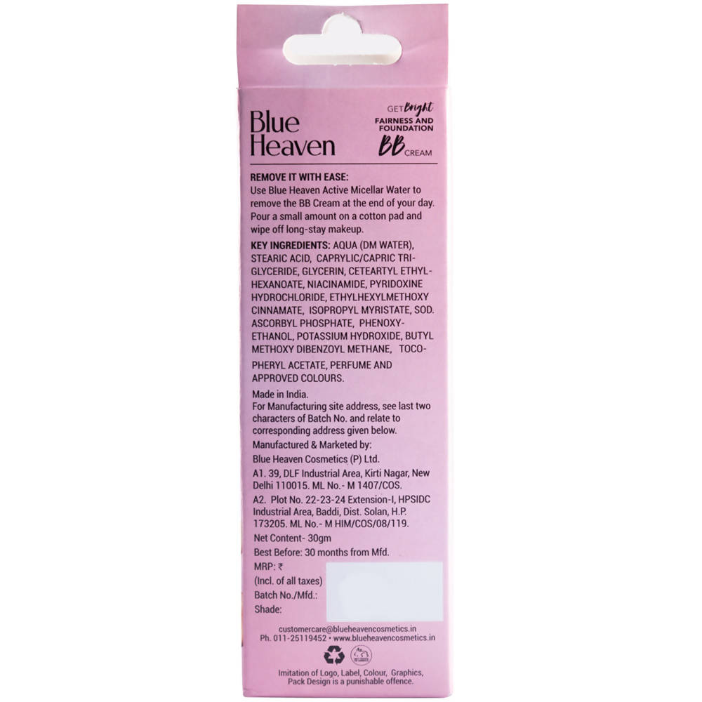 Blue Heaven BB Cream Caramel SPF 15 PA
