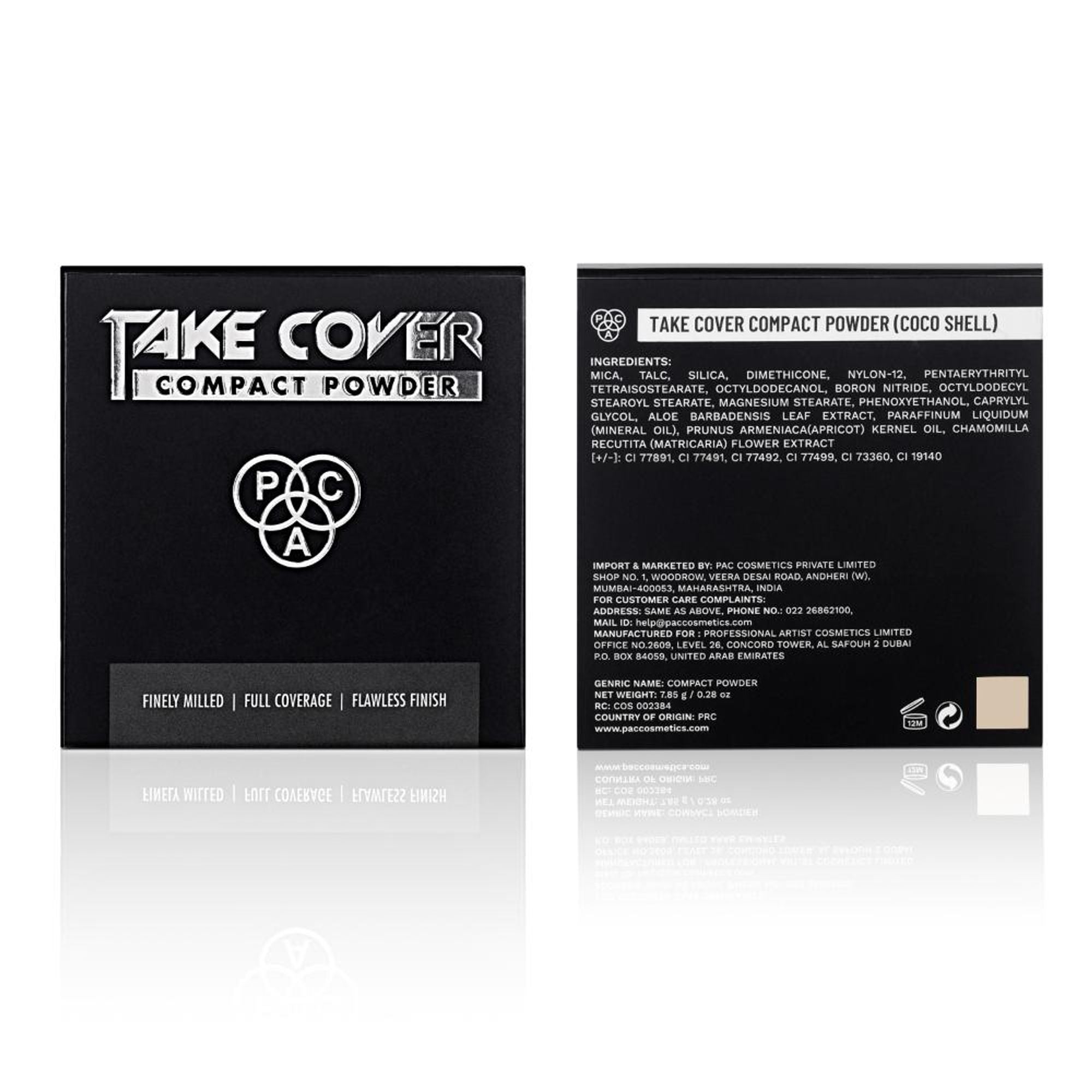 PAC Studio Take Cover Compact Powder - 08 coco Shell
