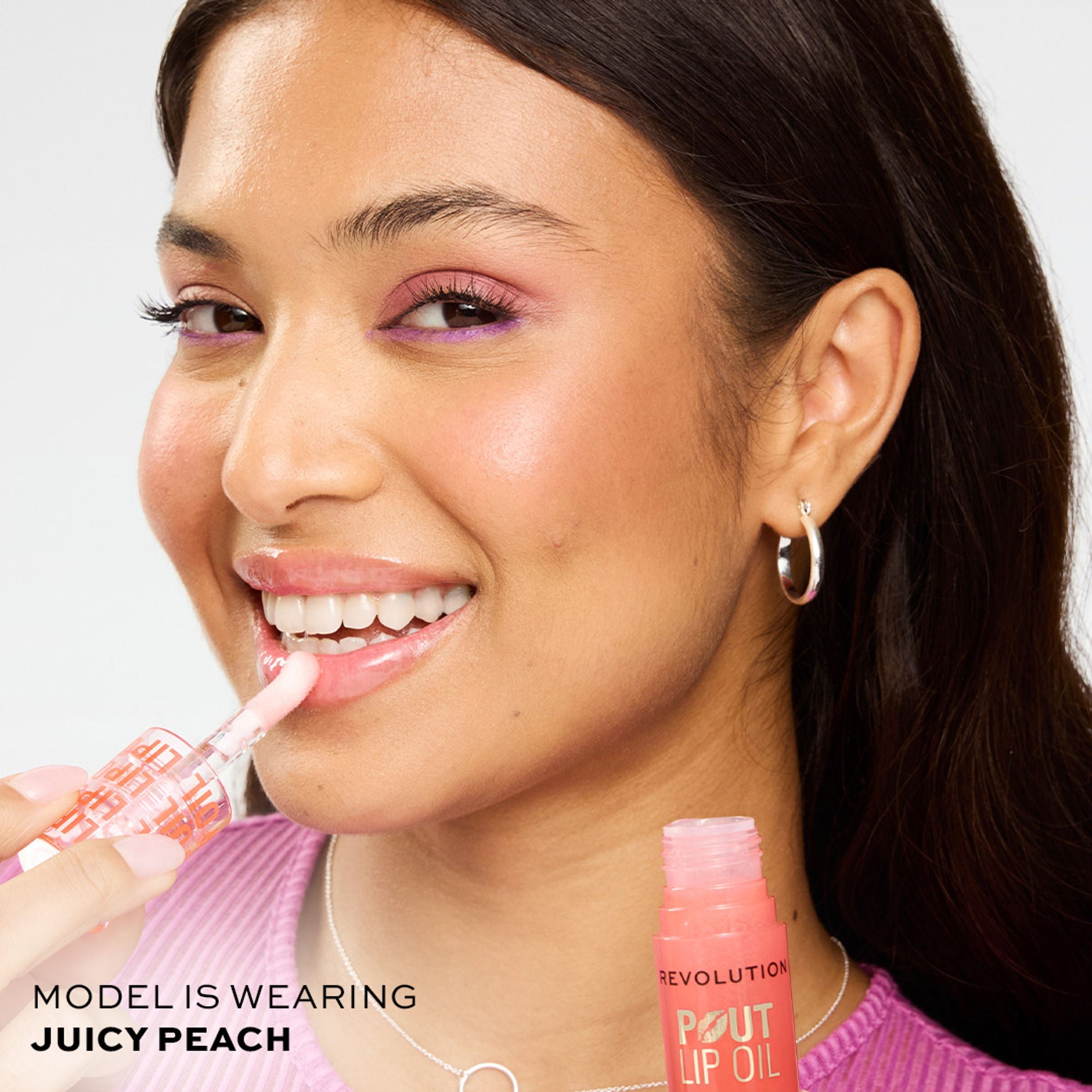 Makeup Revolution Pout Lip Oil - Juicy Peach