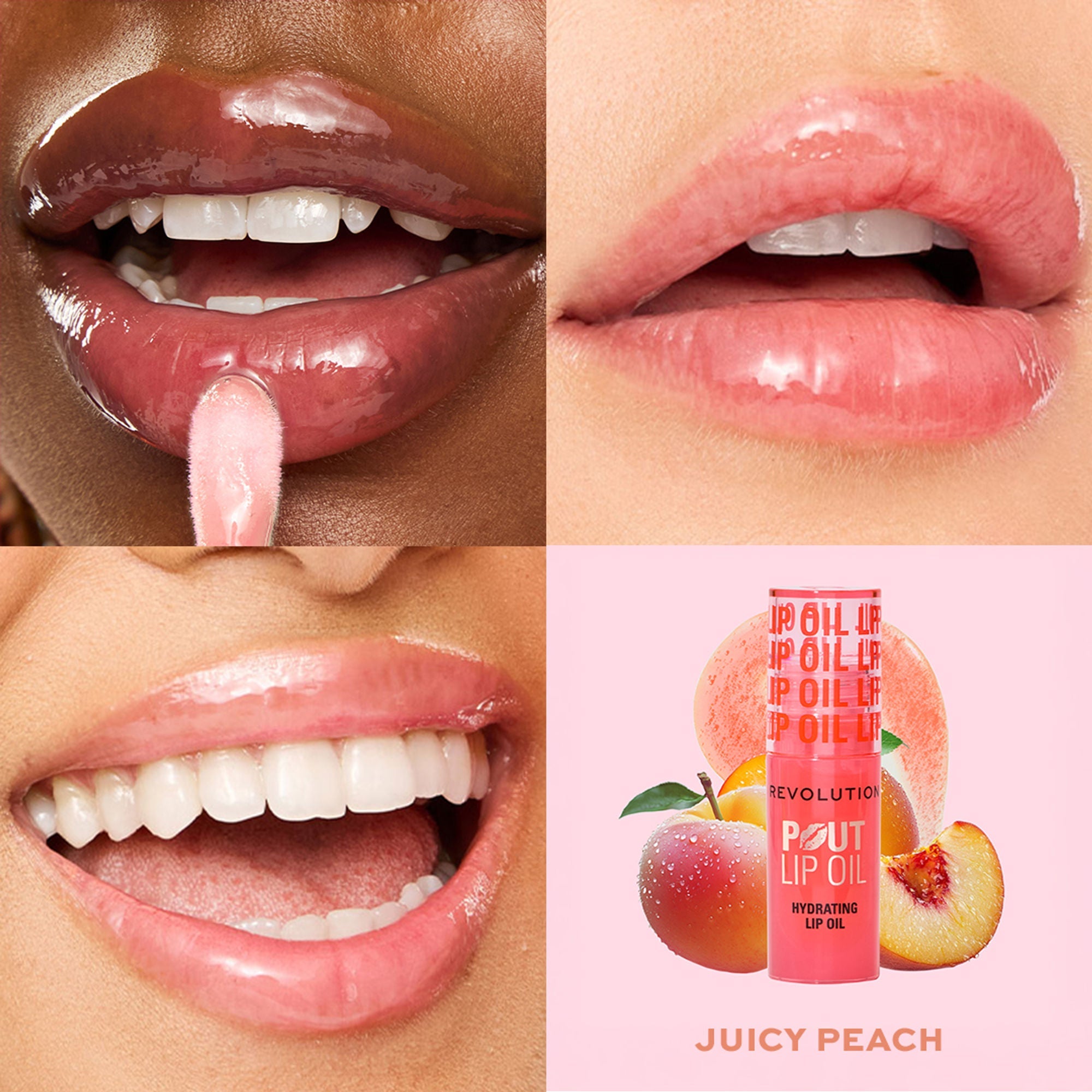 Makeup Revolution Pout Lip Oil - Juicy Peach