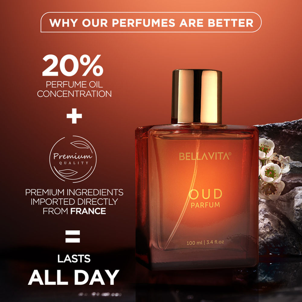 Bella Vita Oud Parfum Intense Unisex Perfume For Men & Women
