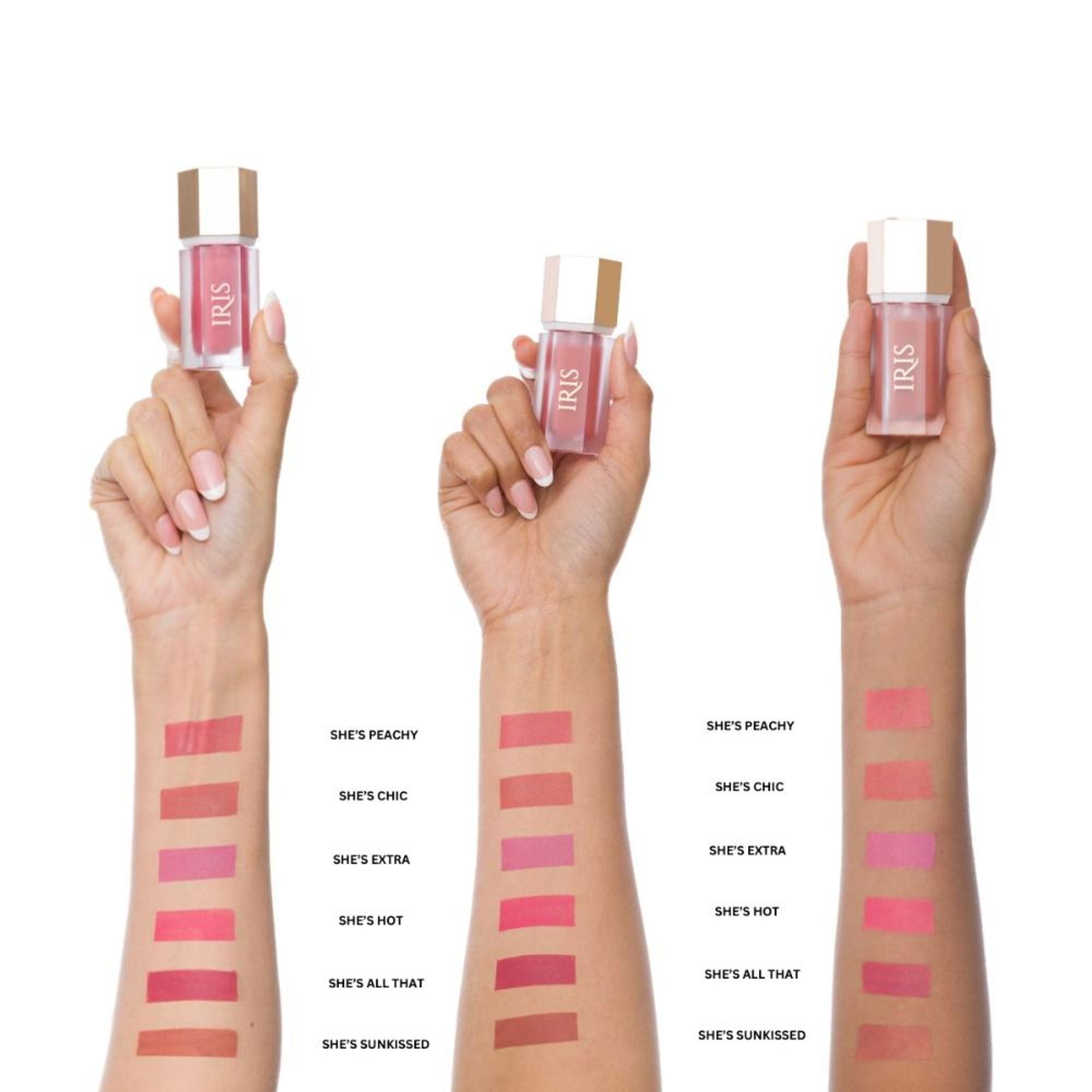 IRIS COSMETICS Oh! She Blushes Liquid Blush - Bright Pink