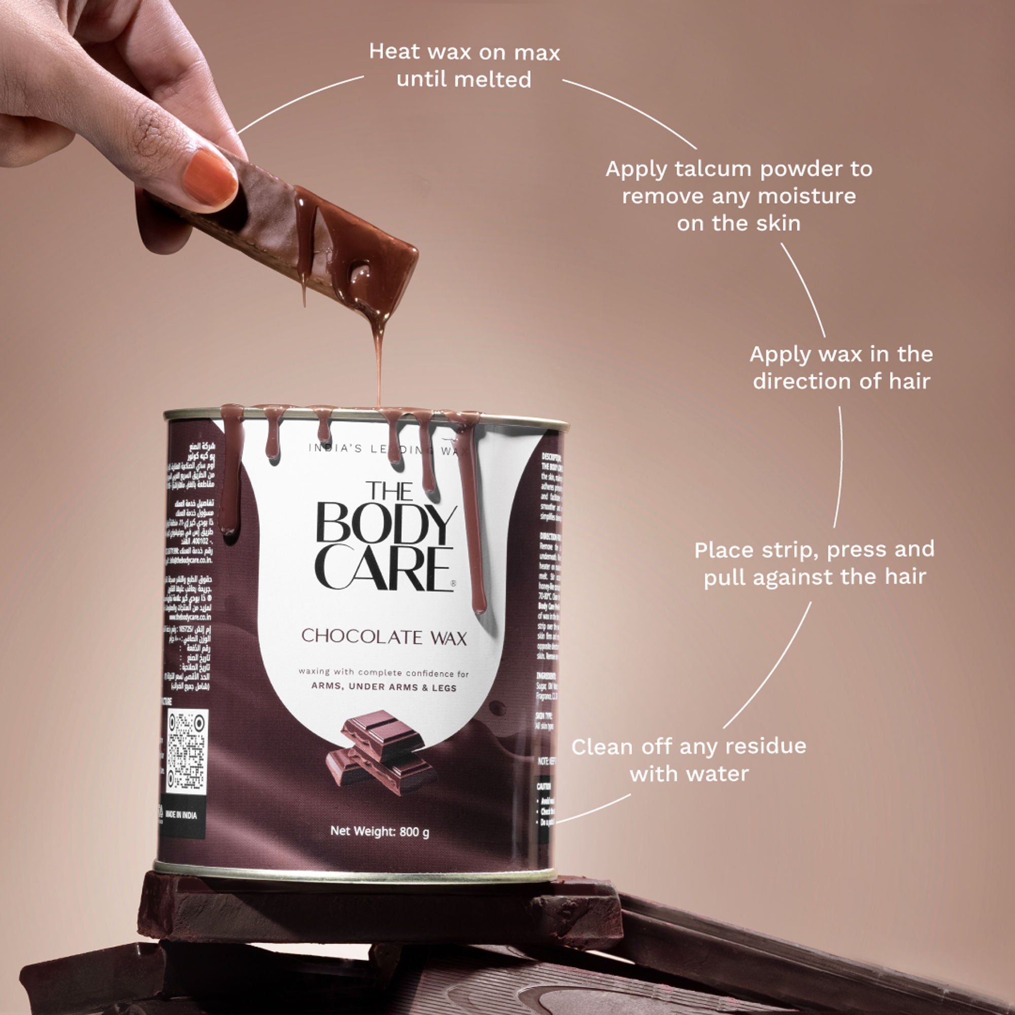 The Body Care Natural Chocolate Wax