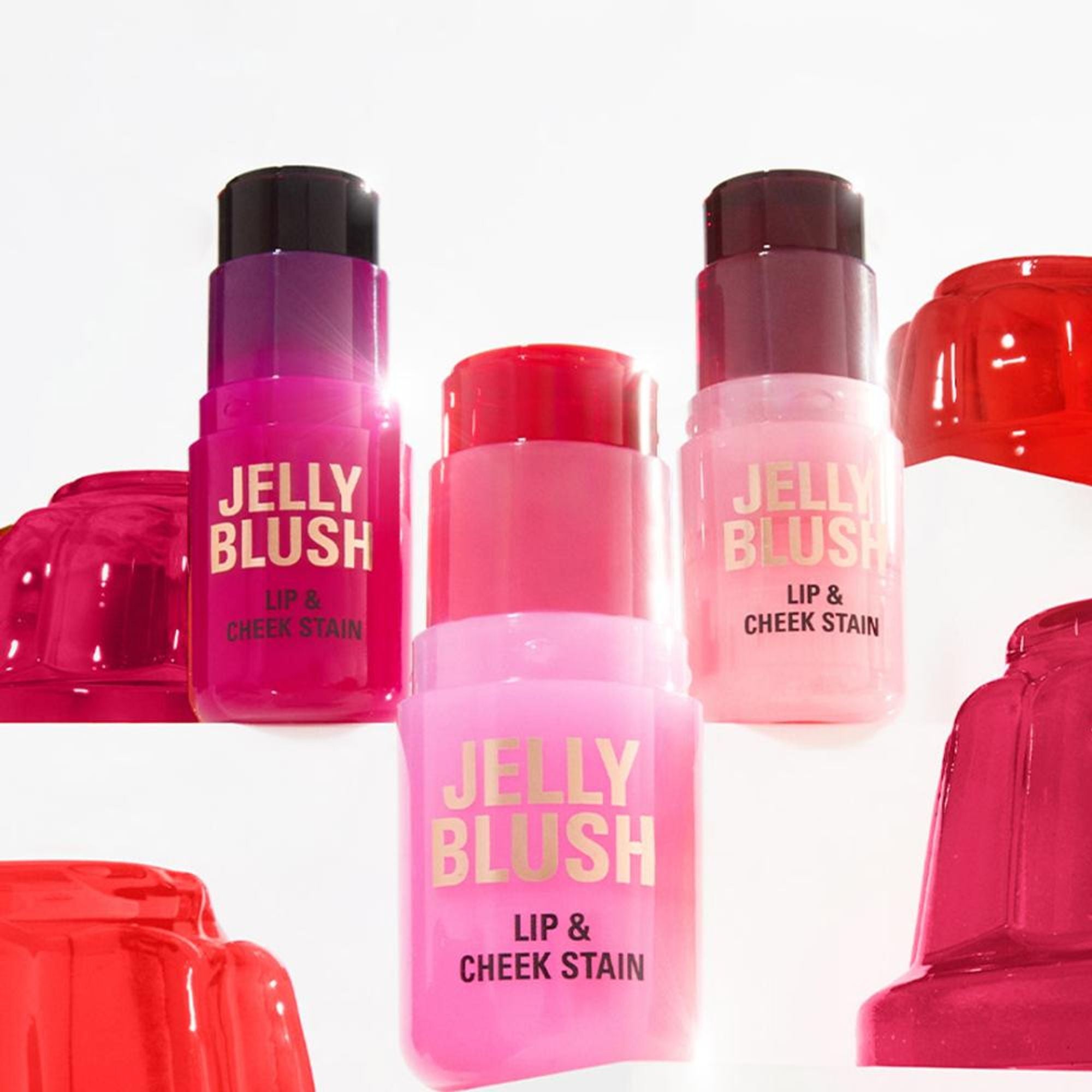 Makeup Revolution Jelly Blush Stick Lip and Cheek Stain - Cherry Red