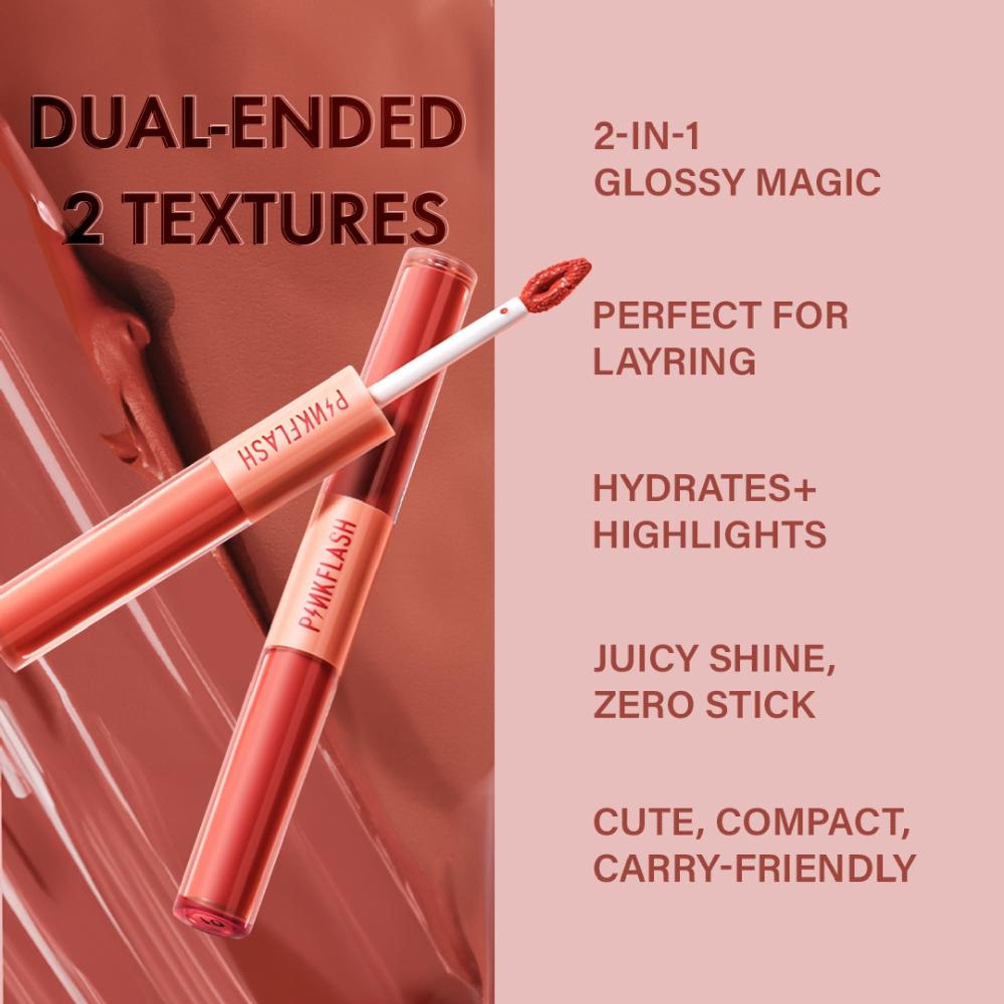 PINKFLASH Duo Lip Gloss - V03