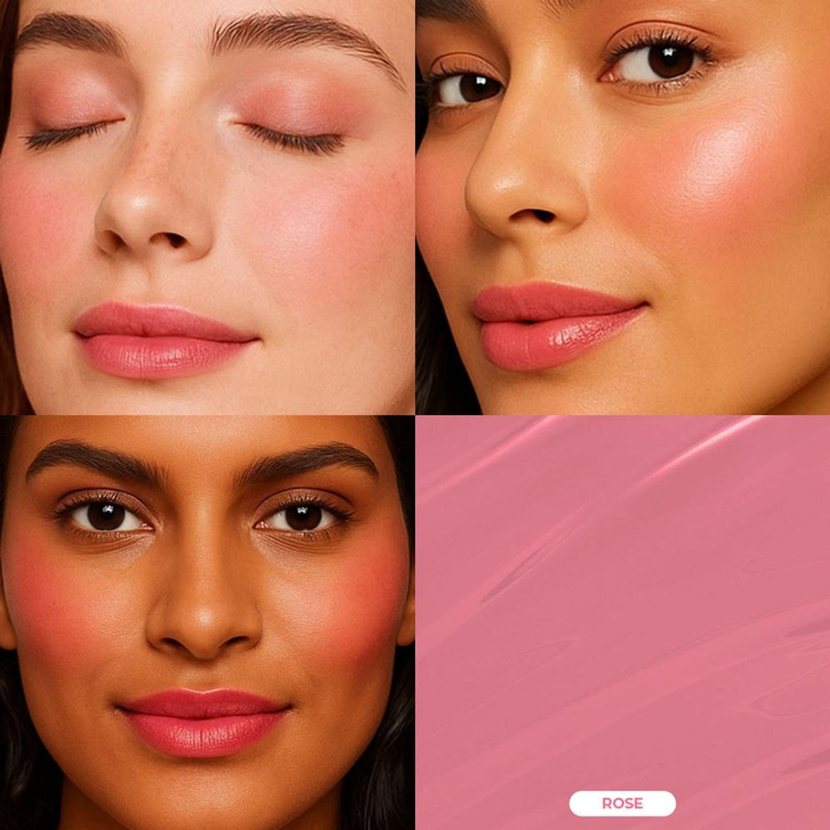 Makeup Revolution Relove Baby Lip & Cheek Tint - Long Lasting - Soft & Glowy Finish - Rose