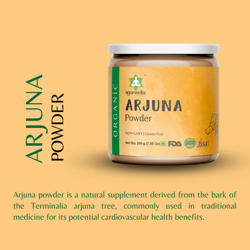 Ayurvedix Pure and Organic Arjuna Powder -200 gm