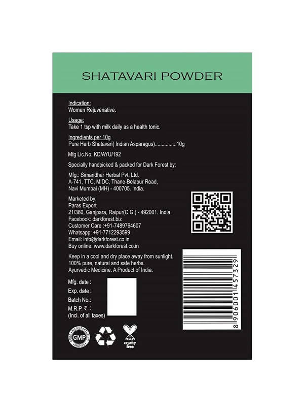 Dark Forest Shatavari Powder