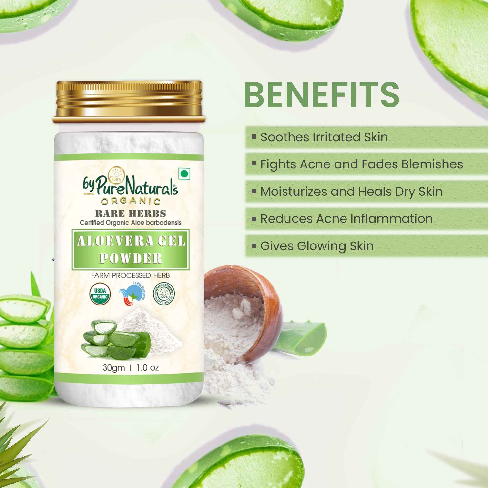 byPureNaturals Organic Aloevera Gel Powder