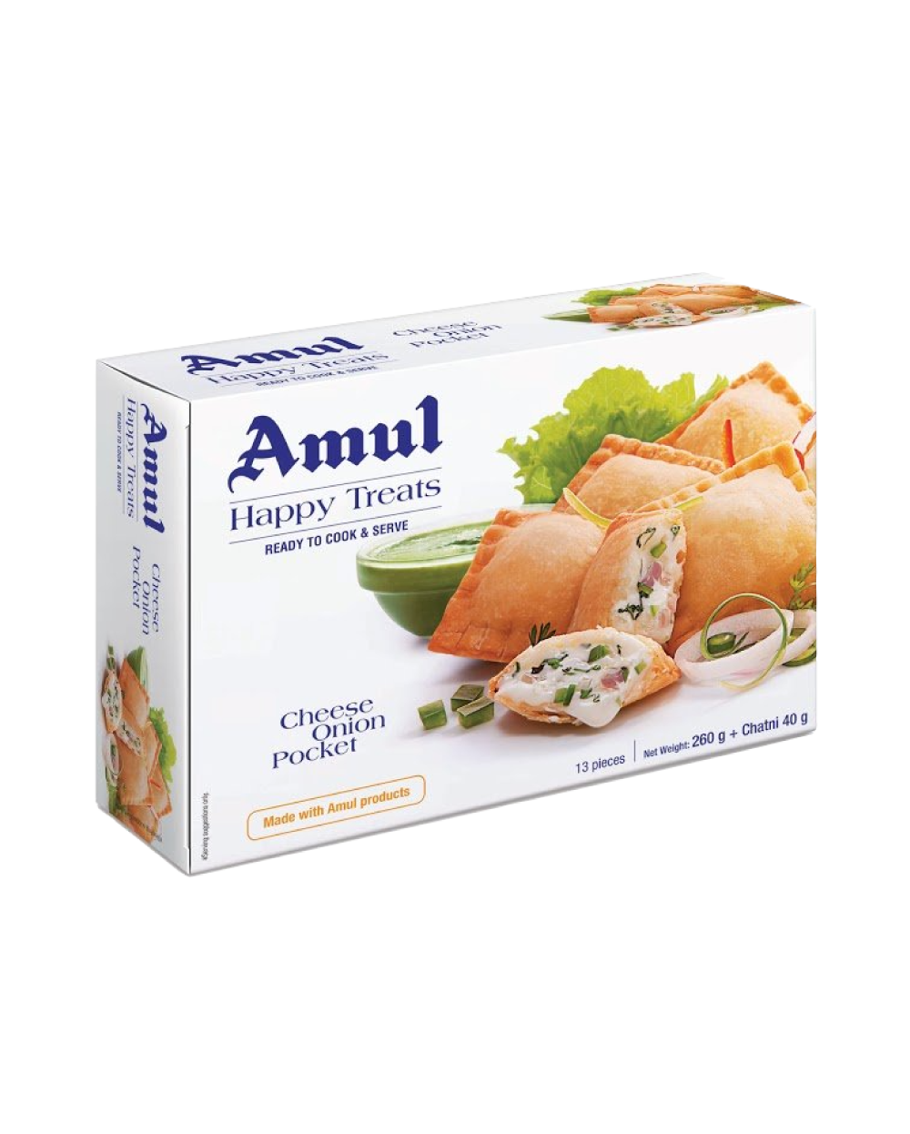 Amul Cheese Onion Samosa Pockets 300g
