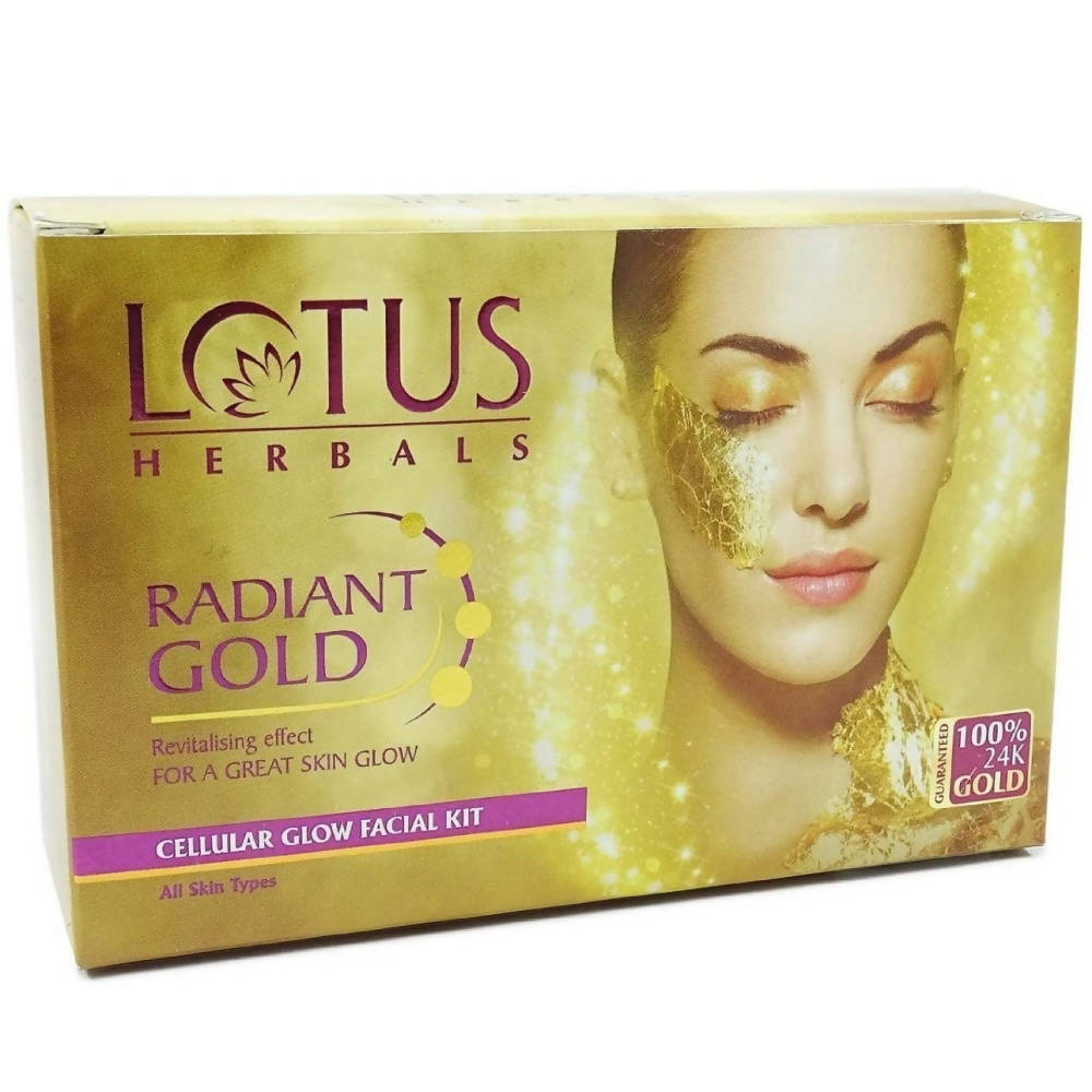 Lotus Herbals Radiant Gold Cellular Glow Facial Kit 37 grams