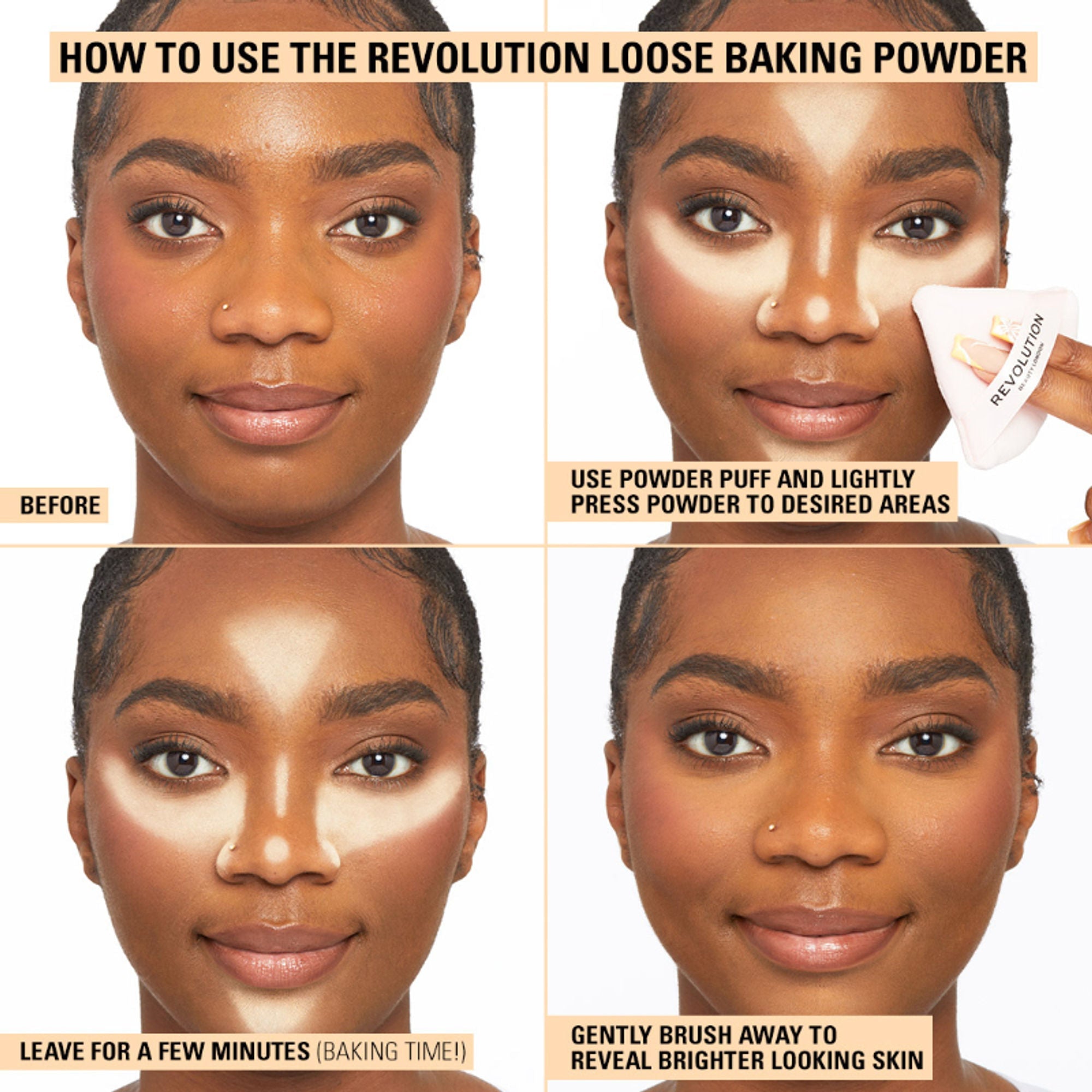 Makeup Revolution Loose Baking Powder - Banana