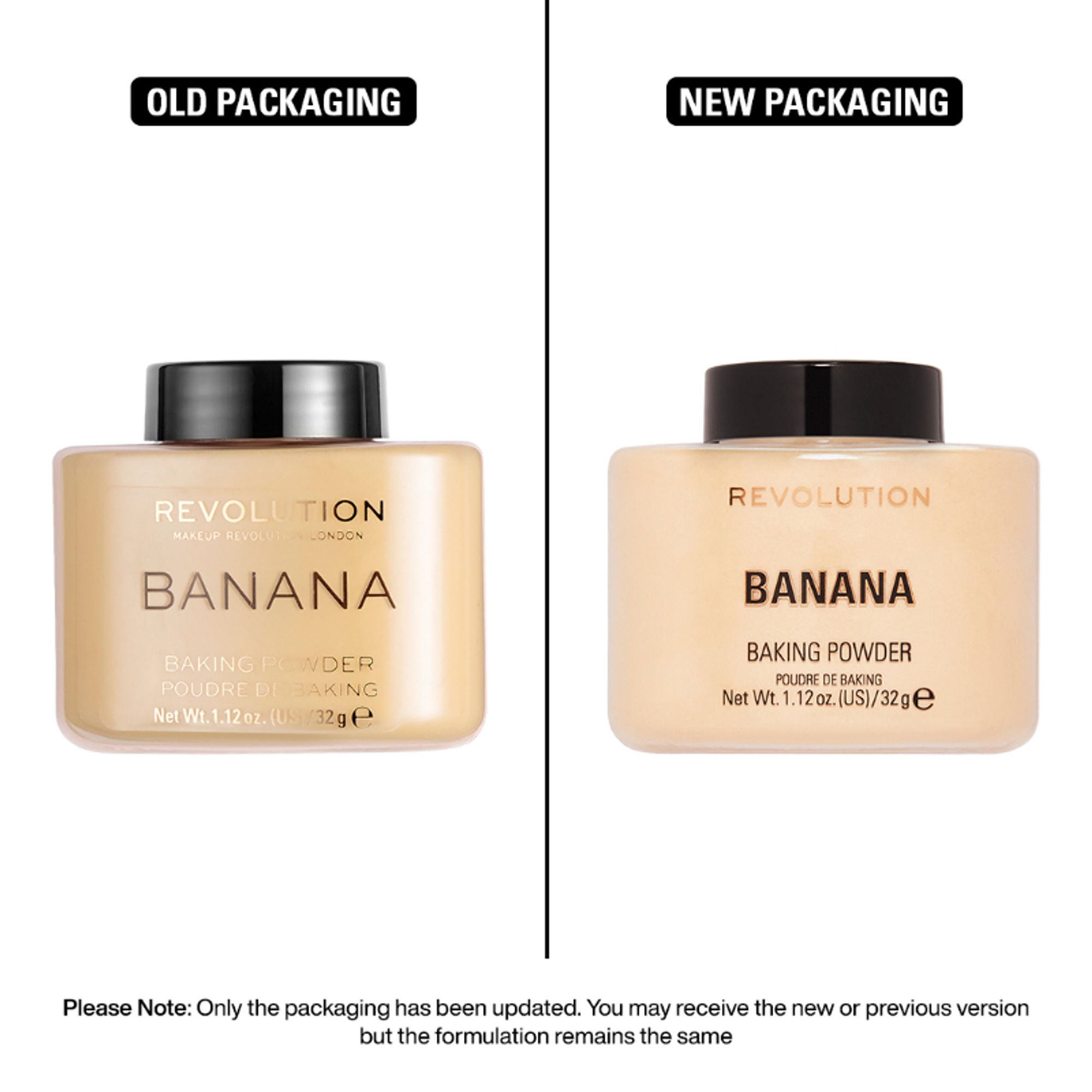 Makeup Revolution Loose Baking Powder - Banana