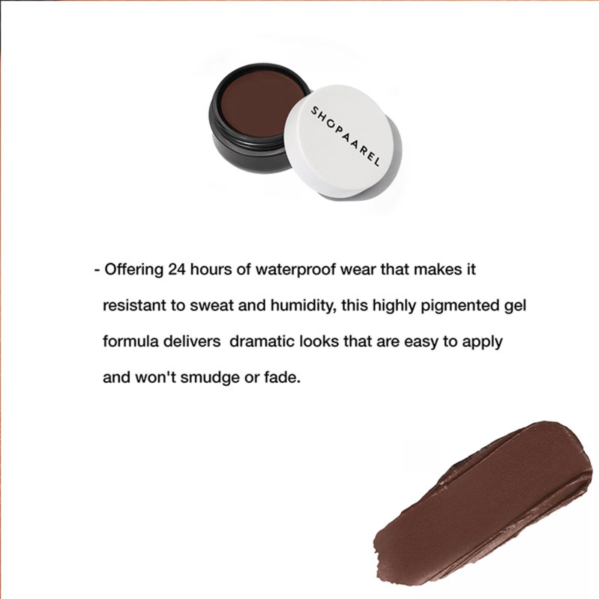 Shopaarel Gel Eyeliner - Dark Brown